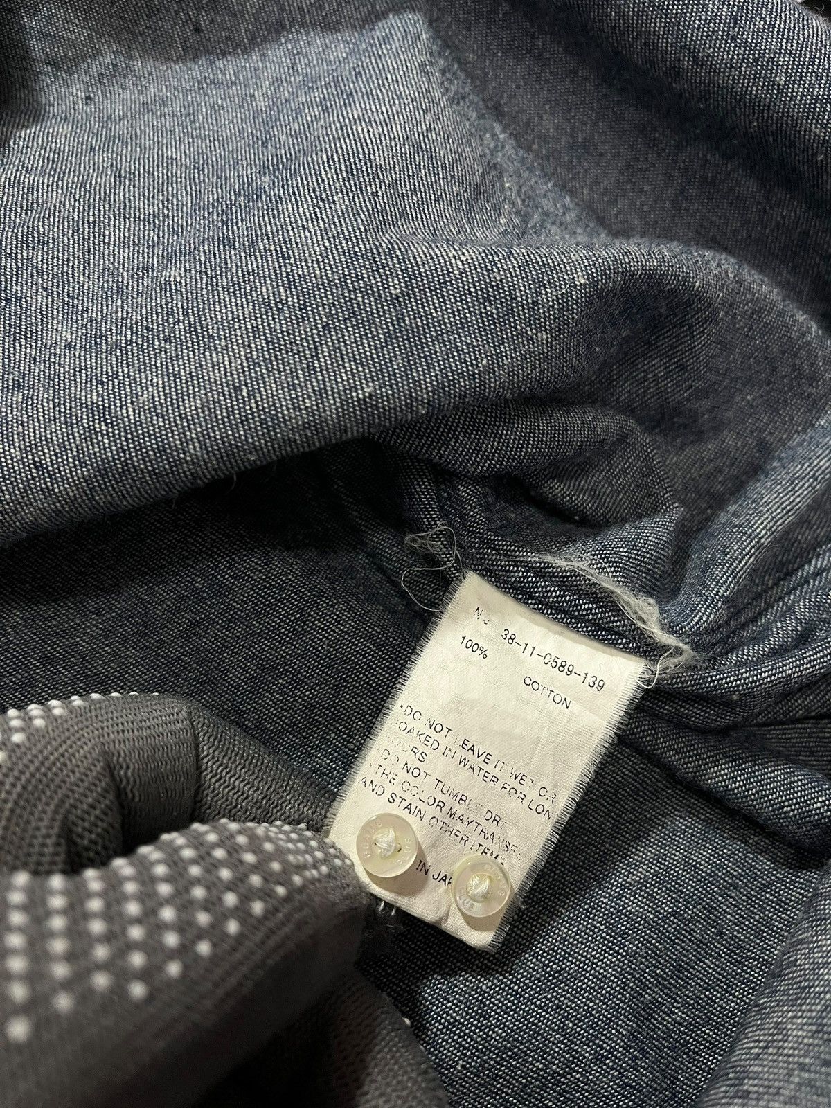 Beams Plus × Designer × Japanese Brand BEAMS JAPANESE BRAND DENIM LONG SLEEVES SHIRT Size US M / EU 48-50 / 2 - 6 Thumbnail