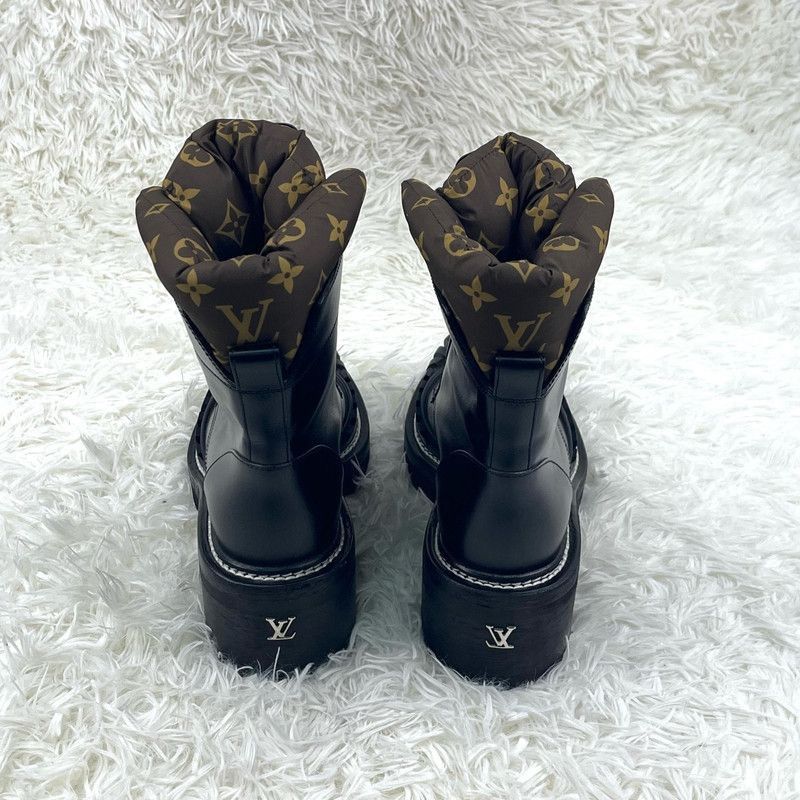 Louis Vuitton Louis Vuitton Beaubourg Ankle Boots in Black -2505 Size US 8 / IT 38 - 3 Thumbnail