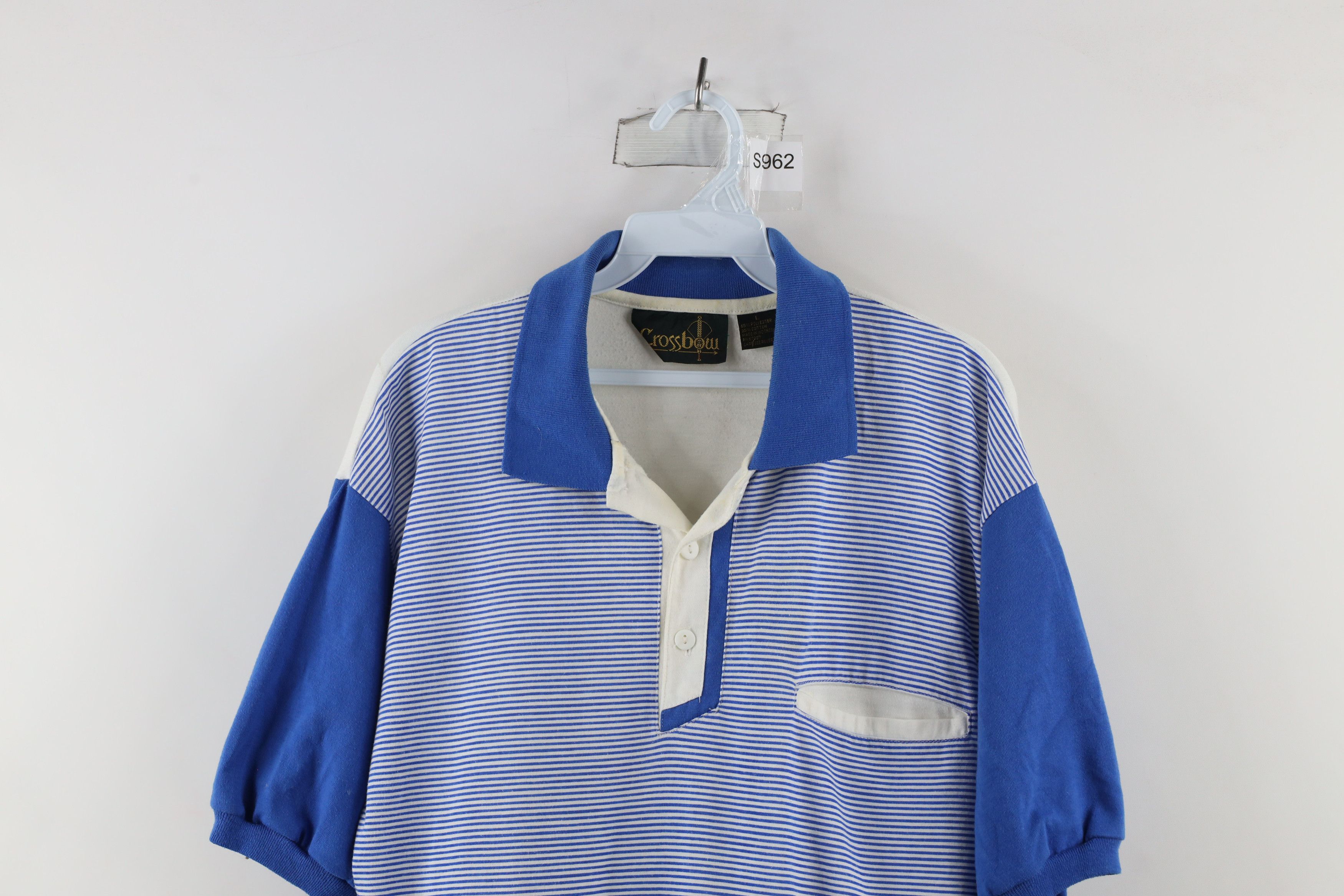 Vintage Vintage 90s Streetwear Striped Collared Pullover Polo Size US L / EU 52-54 / 3 - 2 Thumbnail