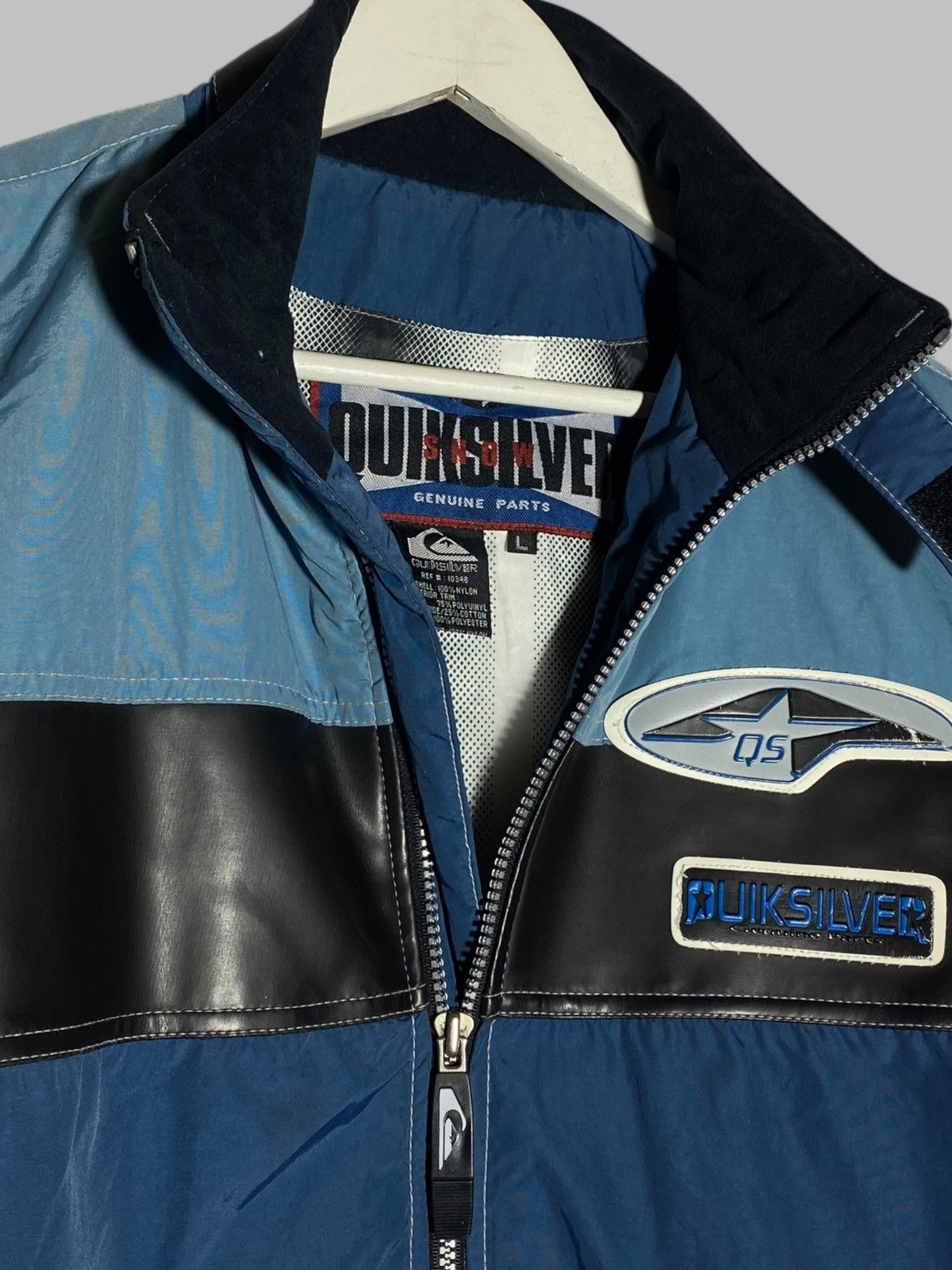 Quiksilver Vintage 90s Quiksilver Nylon Snow Ski Jacket Size US L / EU 52-54 / 3 - 2 Thumbnail