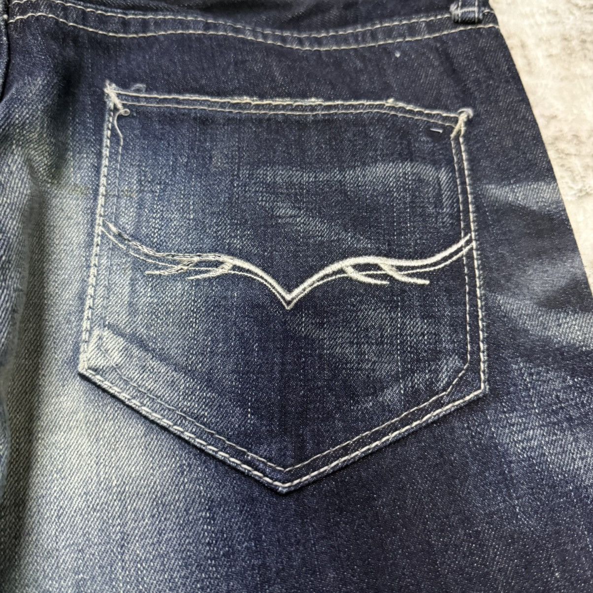 GOSTAR DE FUGA Fuga Smoke Shadow Wash Claw Mark Studded Jeans Size US 32 / EU 48 - 10 Thumbnail