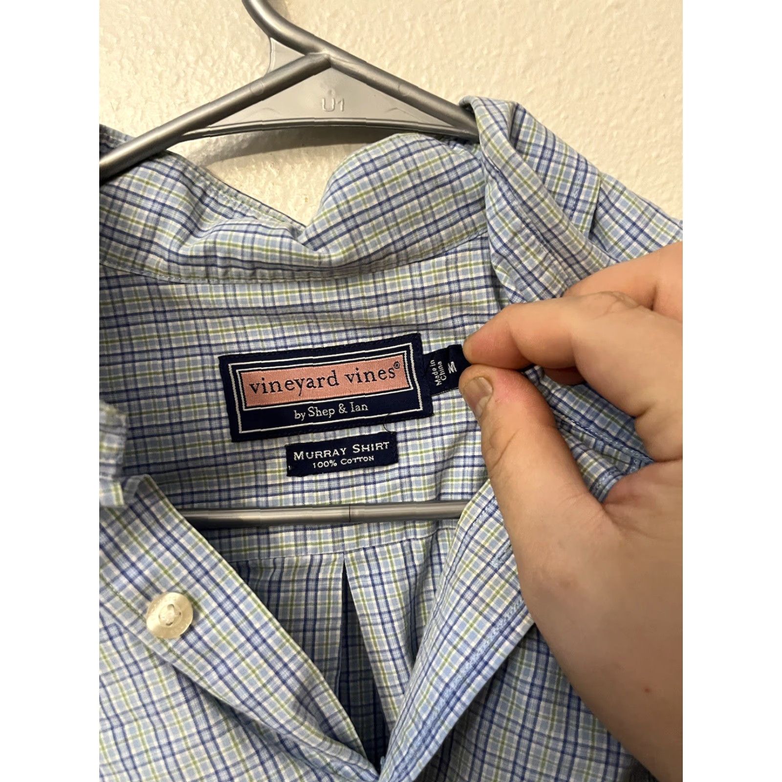 Vineyard Vines Vineyard Vines Murray Shirt Mens M Blue Plaid Button-Down Long Sleeve Classic Button-Up Casual Size US M / EU 48-50 / 2 - 3 Thumbnail