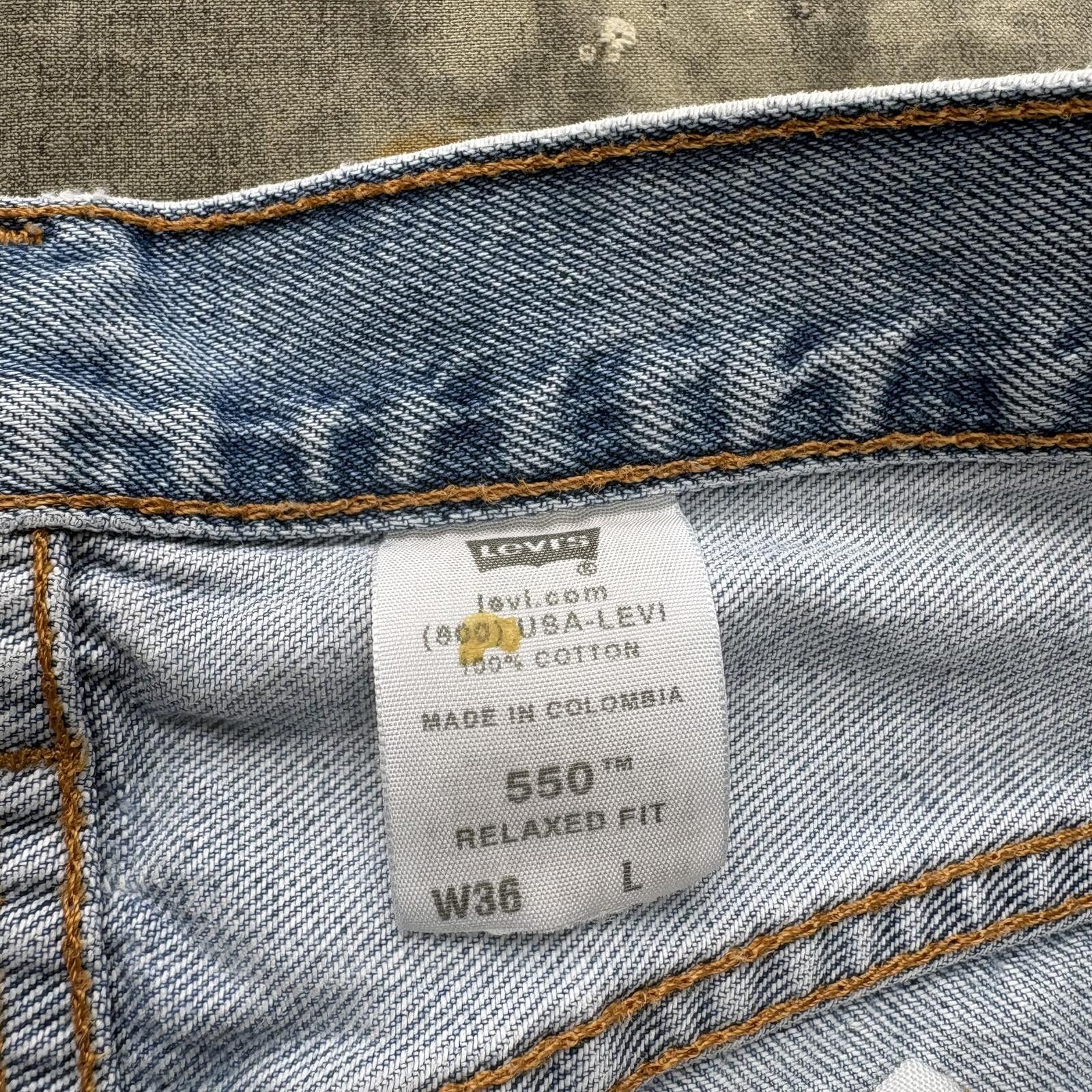 Levi's Vintage Y2K Levi’s Grunge Skater Baggy Denim Shorts Jorts Size US 34 / EU 50 - 4 Thumbnail