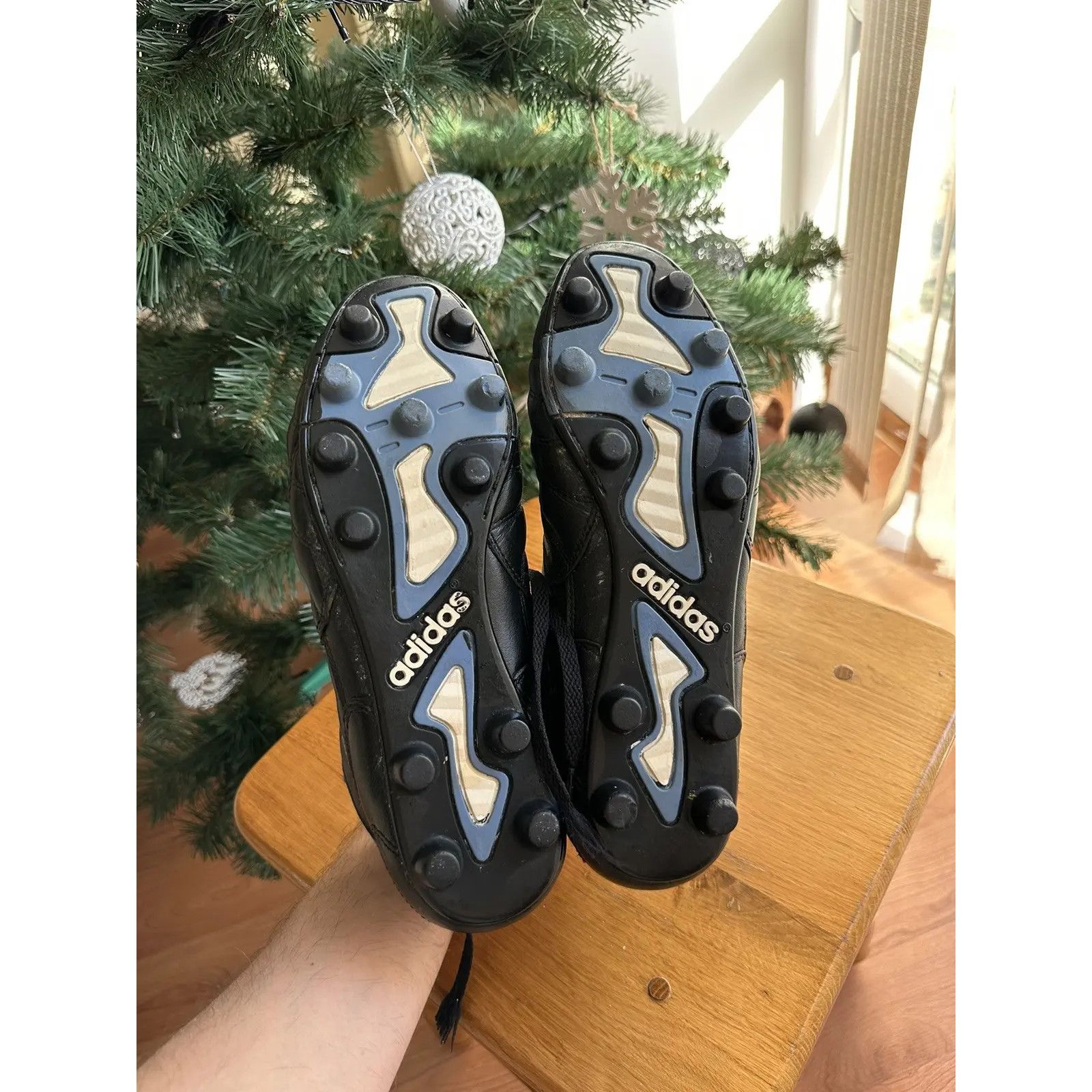 Adidas VTG Adidas Retro Leather Football Boots 9 US Size US 9 / EU 42 - 6 Thumbnail