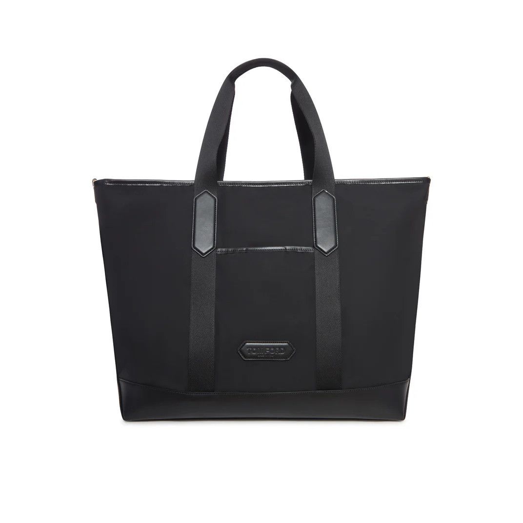 Tom Ford TOM FORD Black Nylon/Leather Tote Bag New Size ONE SIZE - 1 Thumbnail