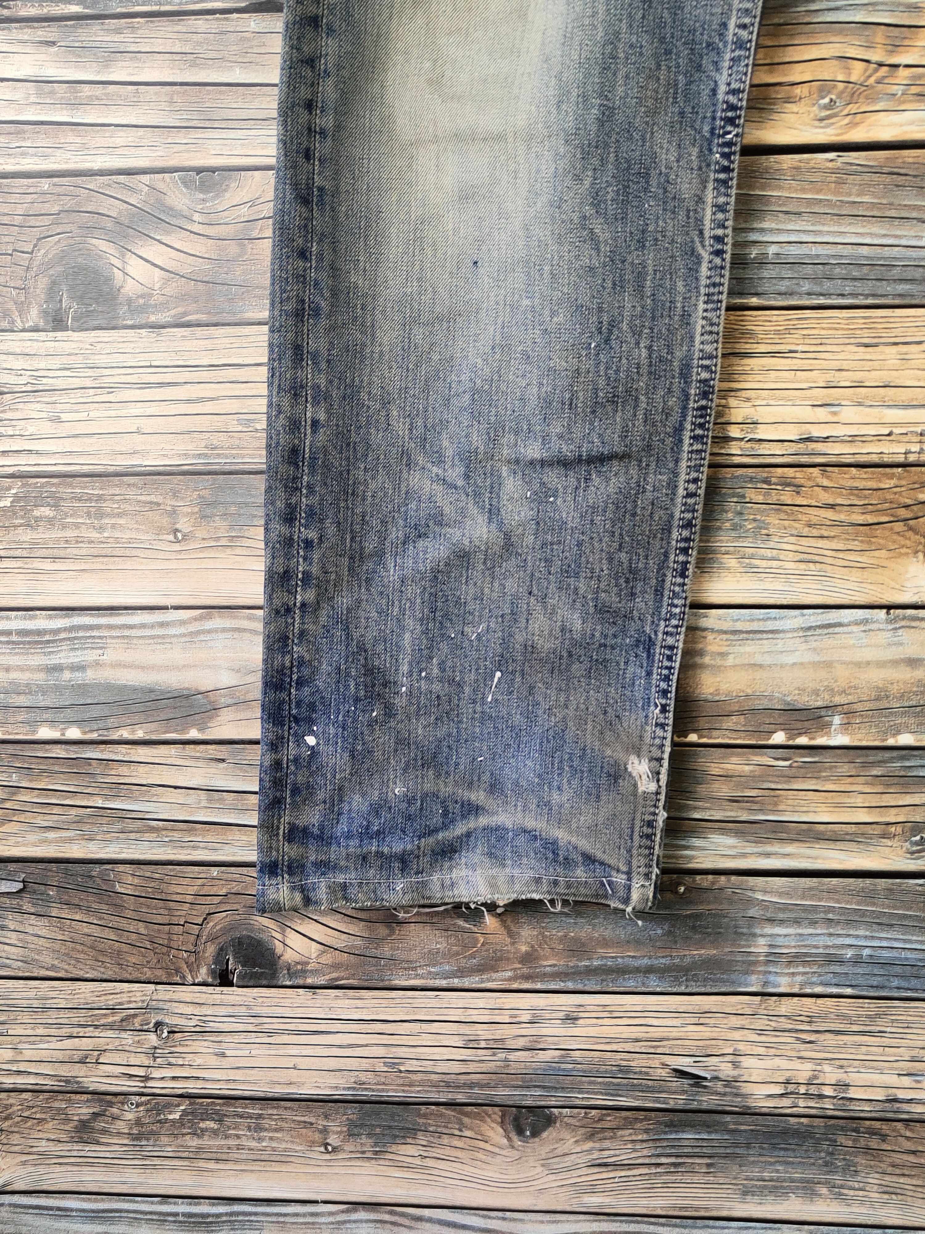Eternal DL Eternal Blue Distressed Ripped Jeans #46-964 Size US 34 / EU 50 - 4 Thumbnail
