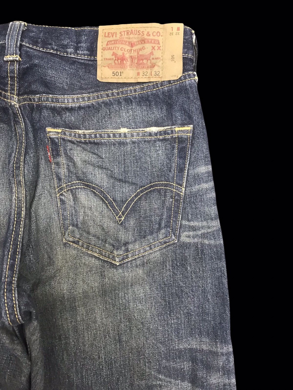 Levi's 💥DISTRESSED DENIM💥Levis 501 Original Distressed Denim F422 Size US 32 / EU 48 - 14 Thumbnail