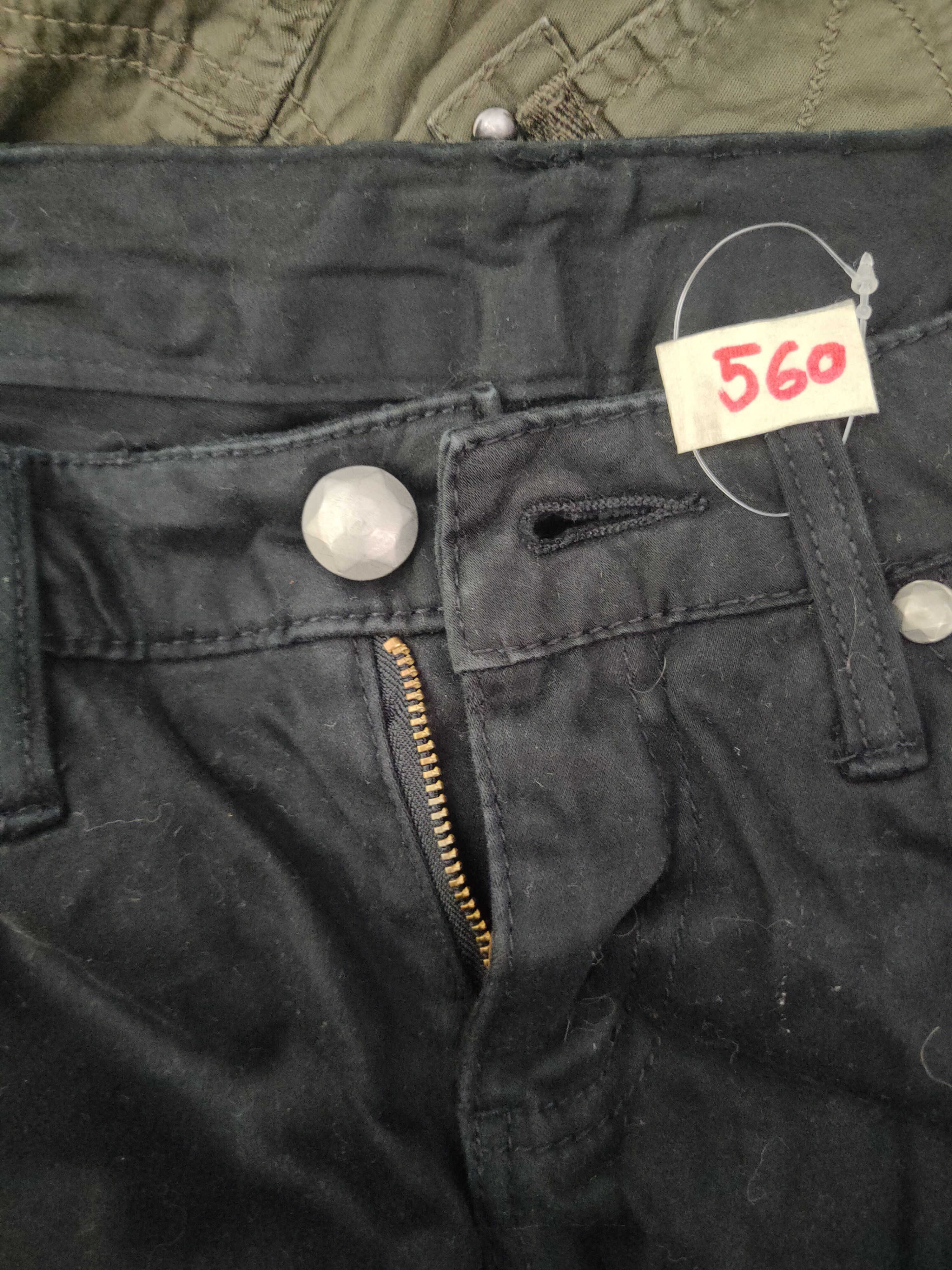 Japanese Brand × Vintage DL Japan distressed super black Ripped Casual Pants #560 Size 29" - 13 Thumbnail