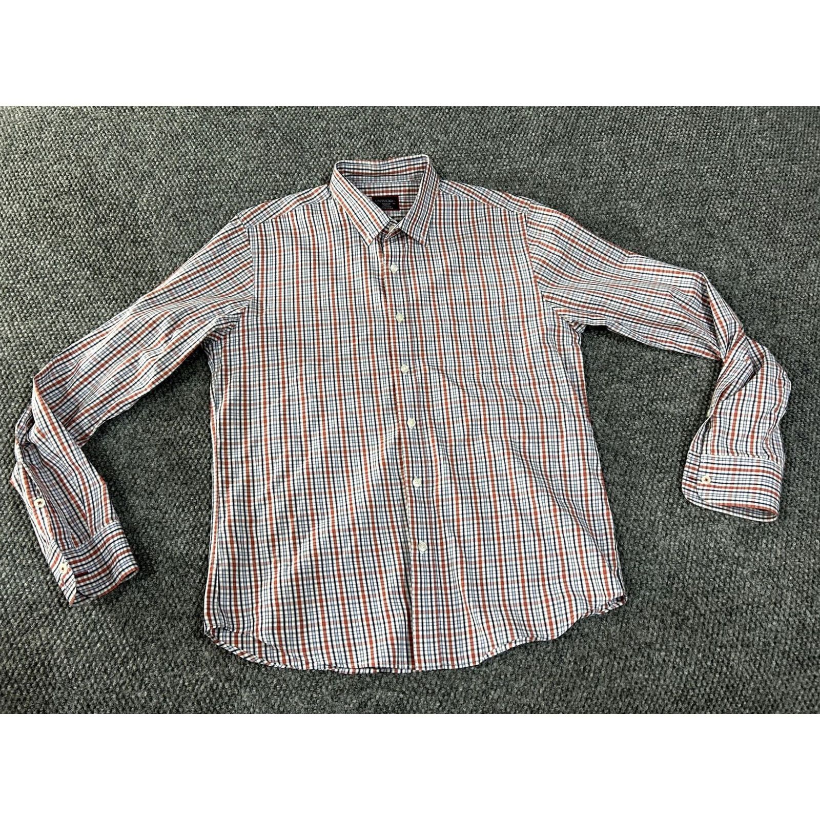 UNTUCKit UNTUCKit Shirt Mens Medium Multicolor Check Slim Fit Long Sleeve Button Front Size US M / EU 48-50 / 2 - 2 Thumbnail