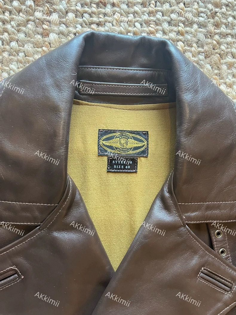 The Real McCoy's The REAL McCOY'S Replica WW1 Horsehide Aviator Coat发布成功 Size US L / EU 52-54 / 3 - 4 Thumbnail