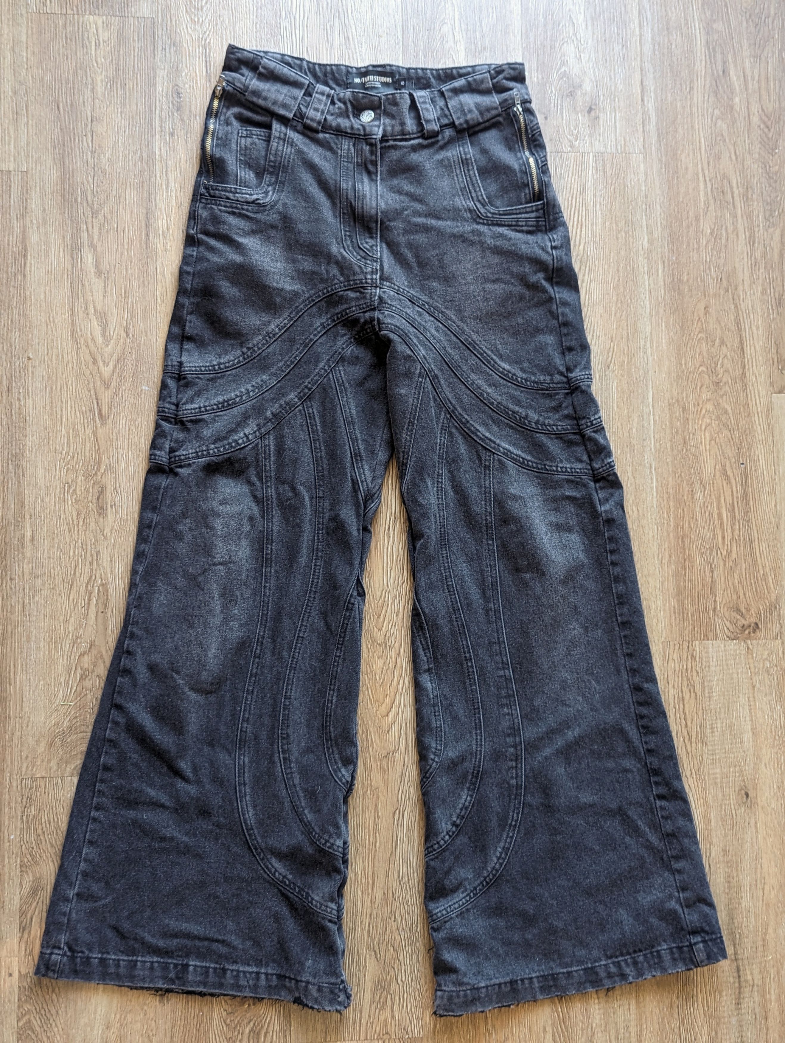 ★関税込★送料込★【NO/FAITH STUDIOS】 デニム HEAVY WAVE 黒 HEAVY WAVE DENIM USED BLACK – NO/FAITH STUDIOS