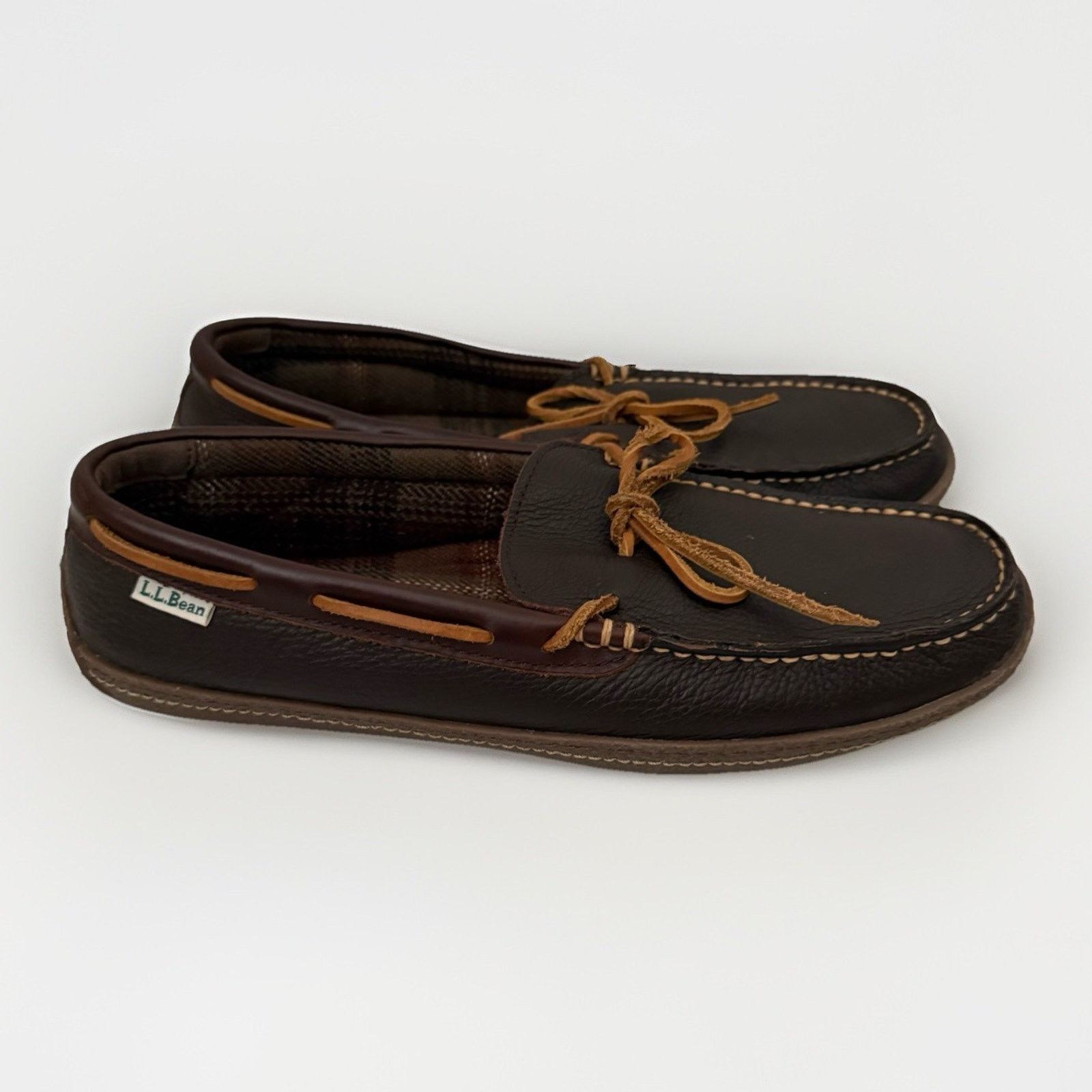 Handsewn Slippers Ll Bean Mens Leather Slippers LL Bean Moccasin