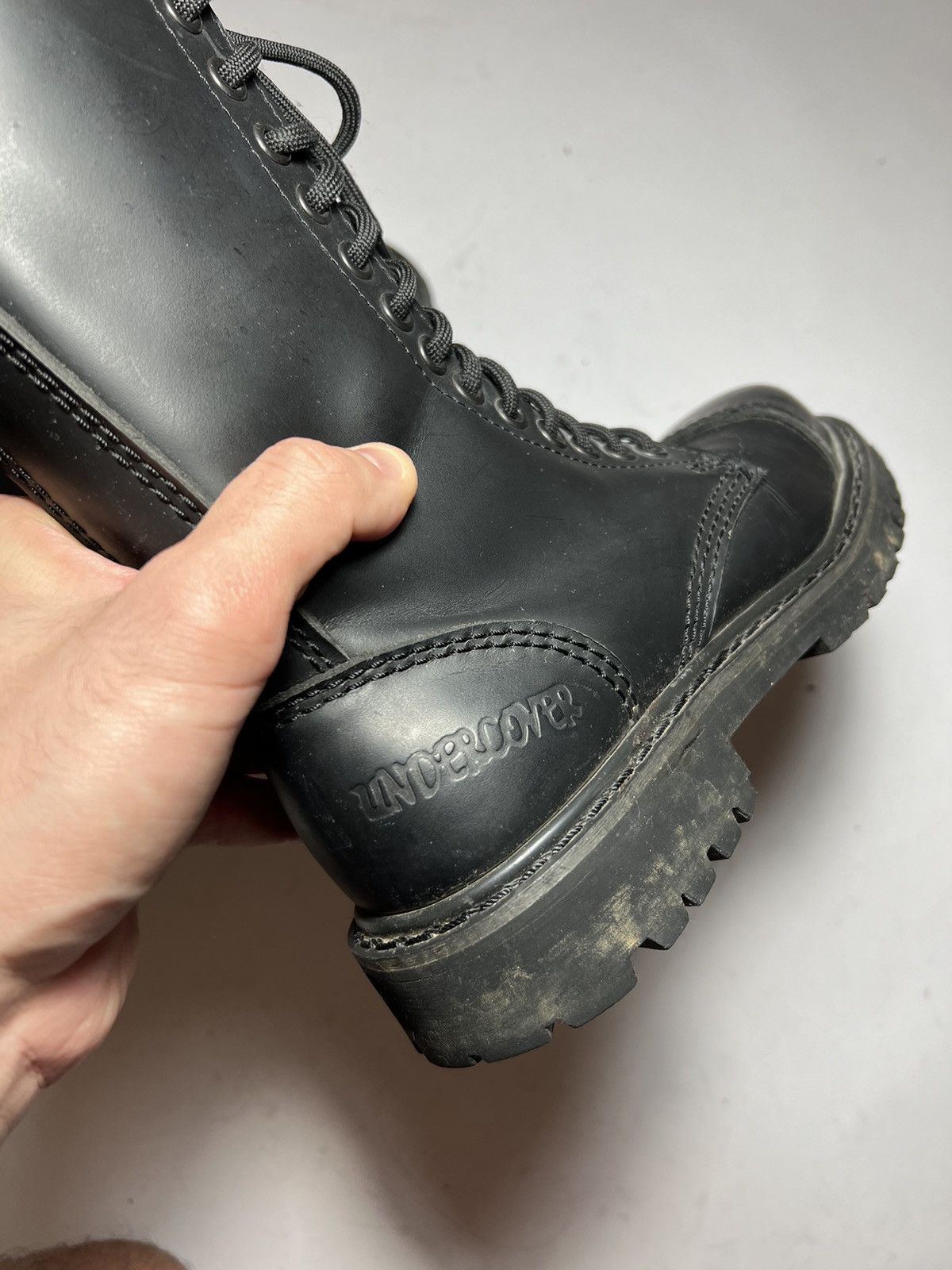 Leather Vintage avant garde undercover leather boots Size US 7 / EU 40 - 5 Thumbnail