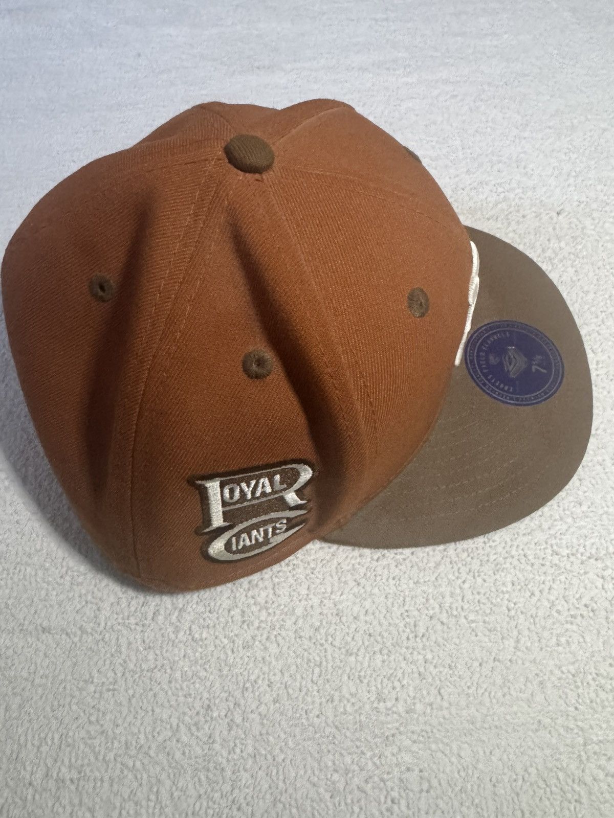 Ebbets Field Flannels Brooklyn Giants Royal Sandbag Fit Vintage NLB Size ONE SIZE - 3 Thumbnail