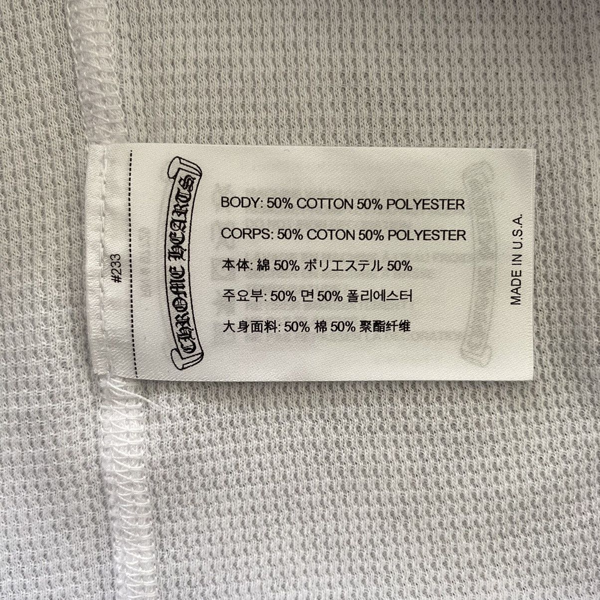 Chrome Hearts Chrome Hearts Scroll Thermal long t-shirt white Size S / US 4 / IT 40 - 8 Thumbnail