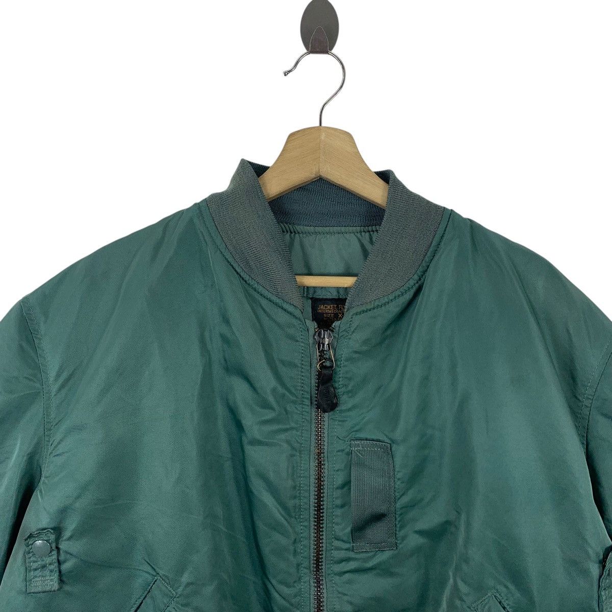 Alpha Industries × Vintage Vintage ALPHA INDUSTRIES MA-1 green Bomber jacket Size US XL / EU 56 / 4 - 2 Thumbnail