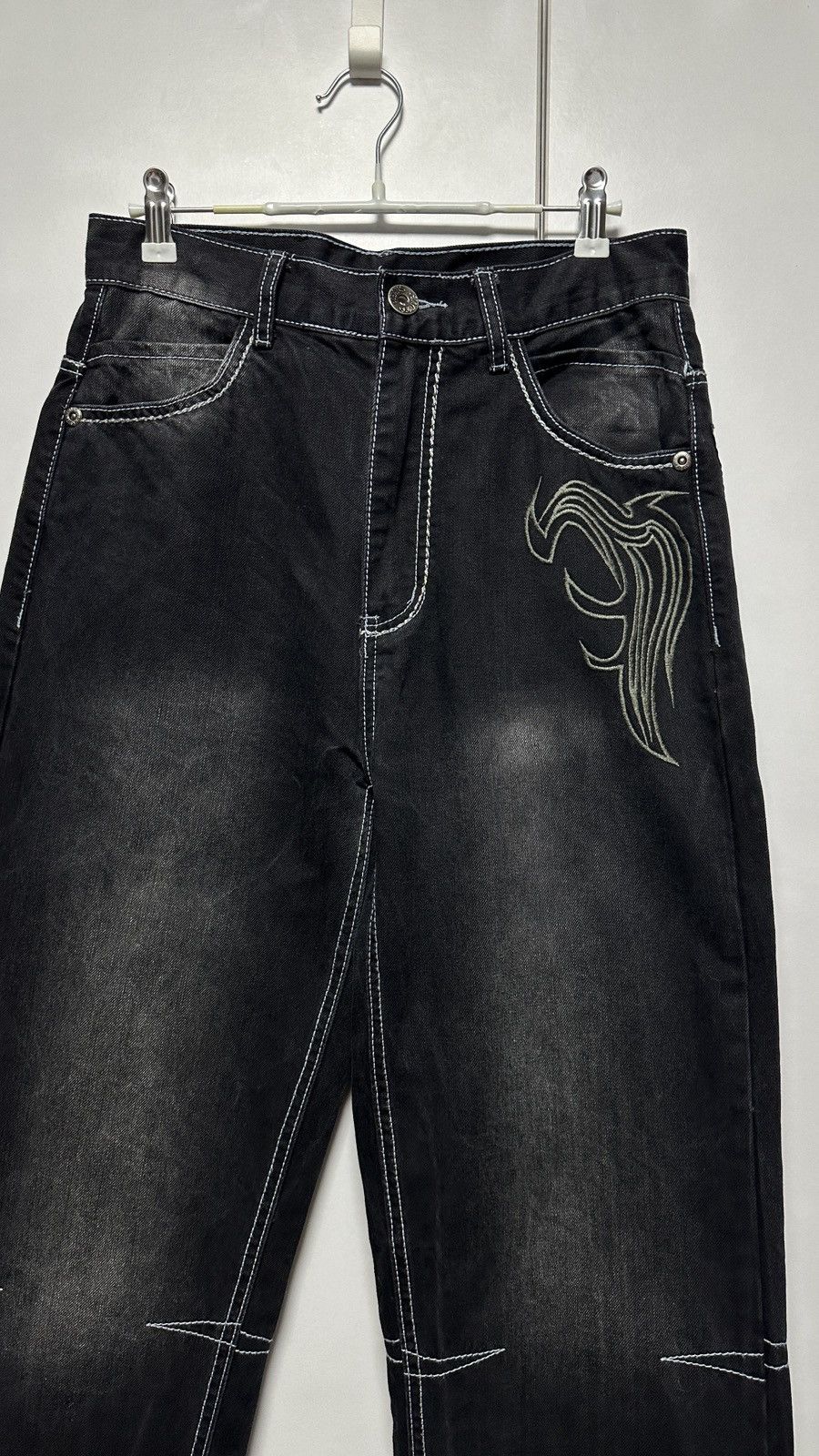 Other Vintage Y2K Play Bigg Jeans Black Wash Denim Japanese Style Size US 28 / EU 44 - 4 Thumbnail