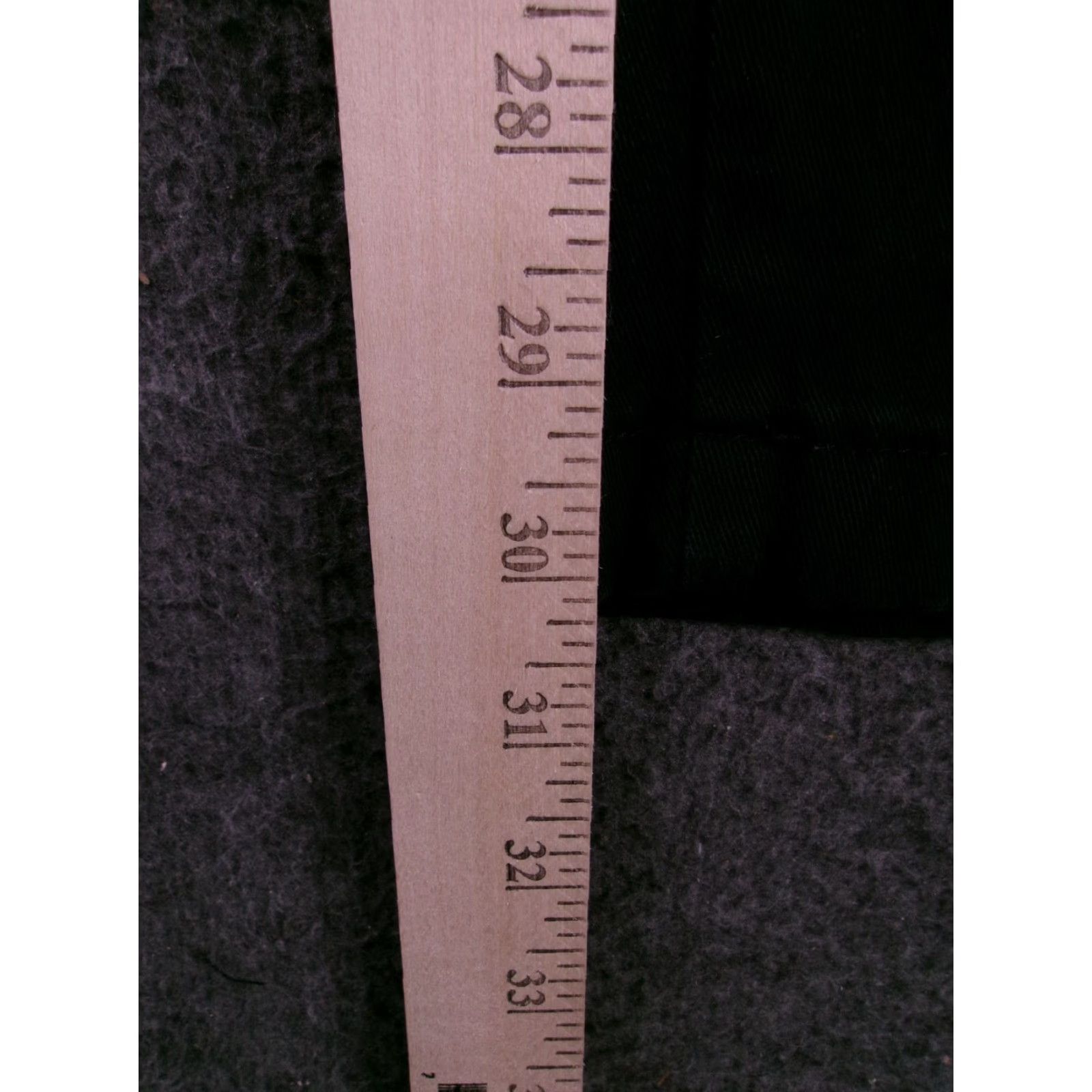 Lee Lee Pants Womens 12 Black Cotton Stretch Tapered Ankle Flat Front Casual Chino Size 34" / US 12 / IT 48 - 6 Thumbnail