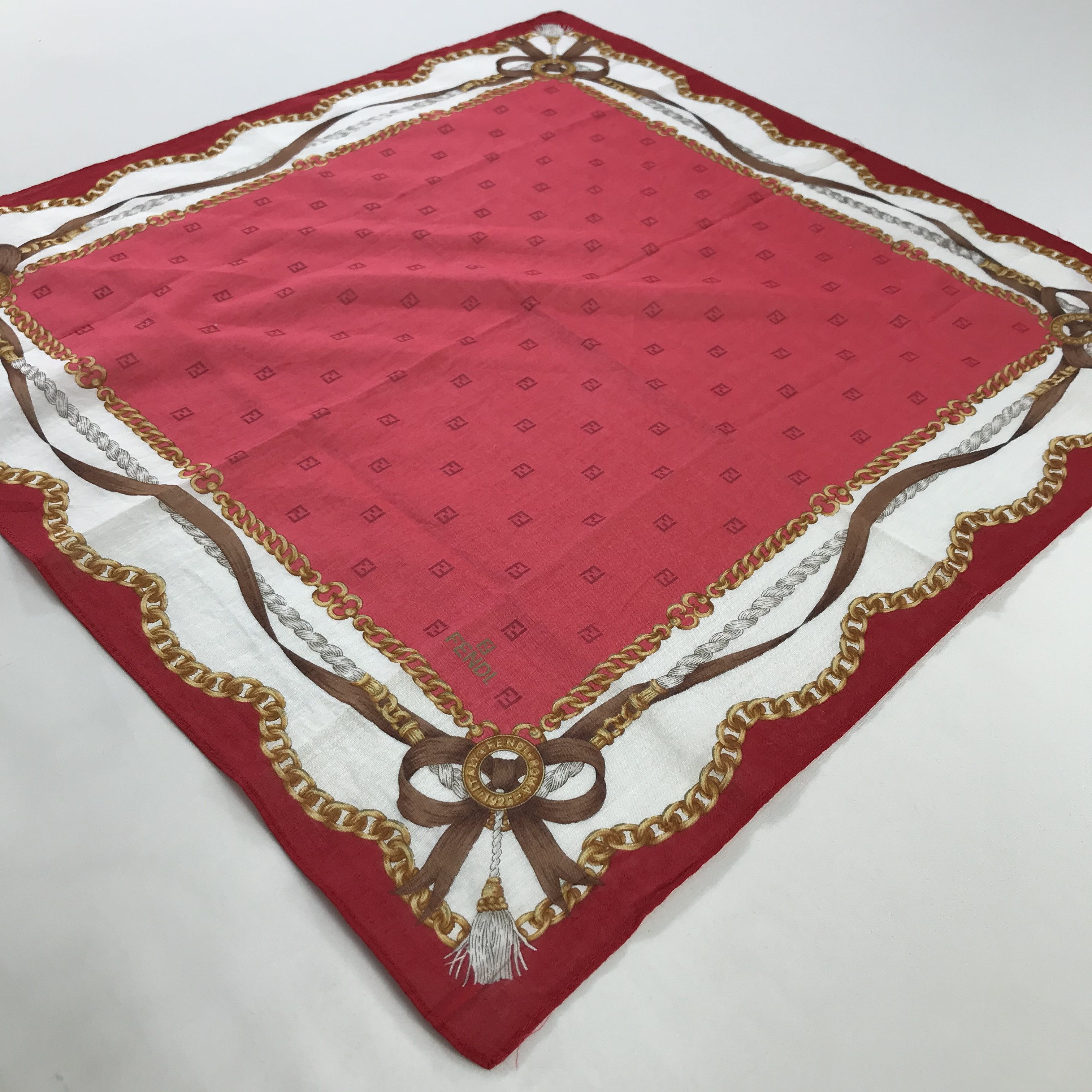 Vintage Vintage Fendi Bandana / Handkerchief / Neckerchief - S1109 Size ONE SIZE - 2 Thumbnail