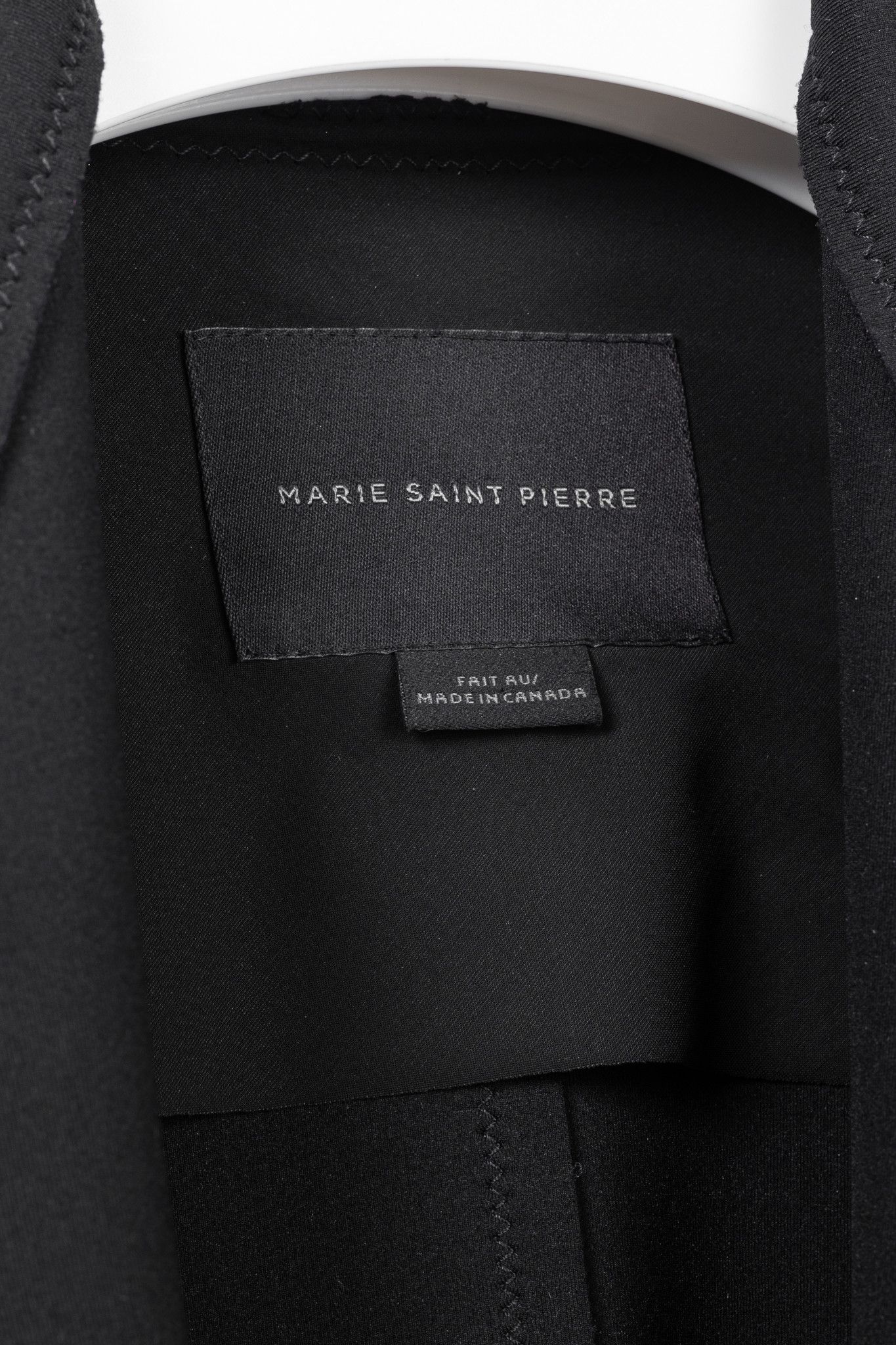 Marie Saint Pierre Marie Saint Pierre Neoprene Open-Front Ruffle-Pocket Coat Size L / US 10 / IT 46 - 4 Thumbnail