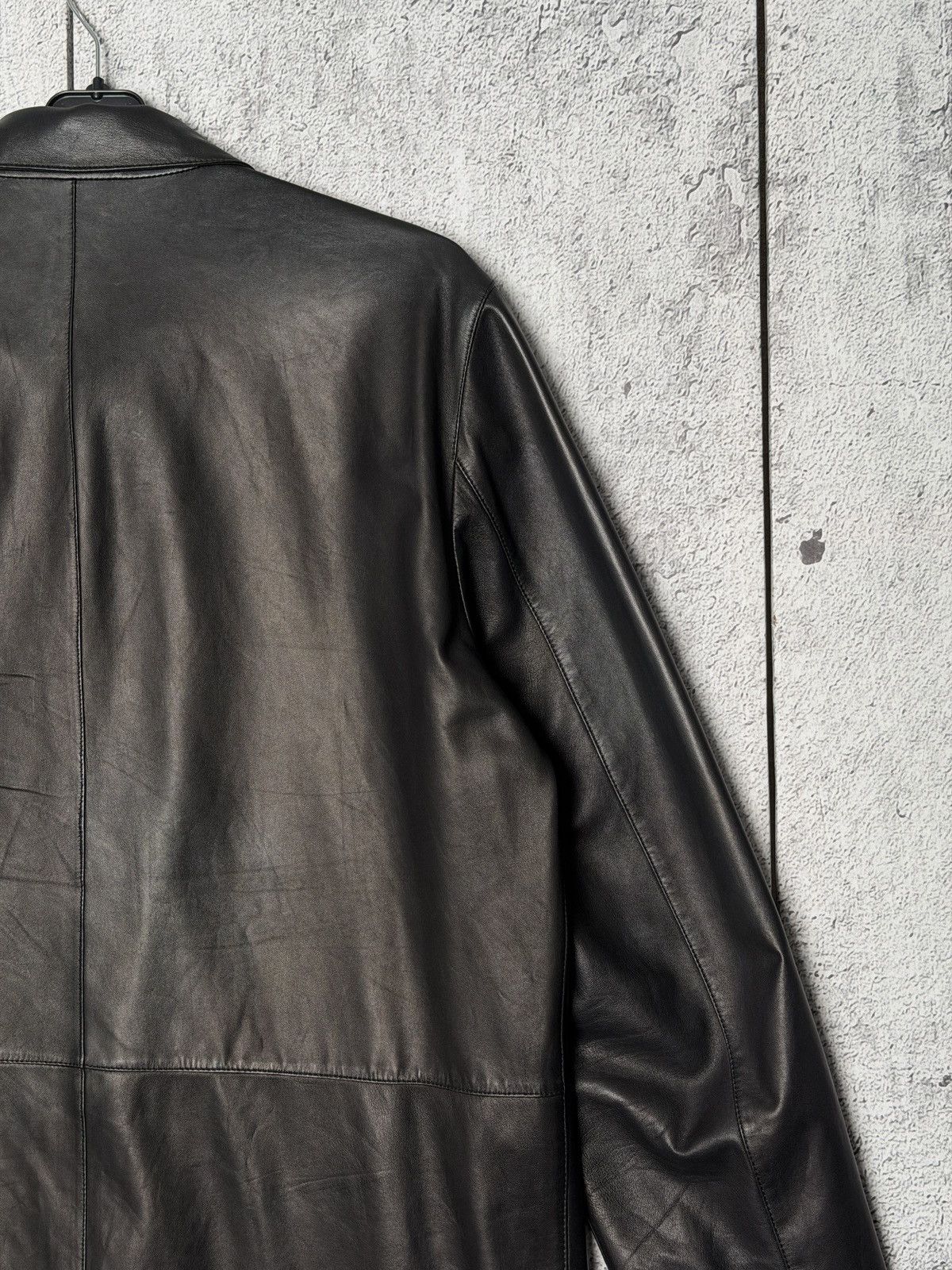 Ermenegildo Zegna Ermenegildo Zegna Mens Reversible Leather Zip-Up Coat Jacket Size US L / EU 52-54 / 3 - 10 Thumbnail