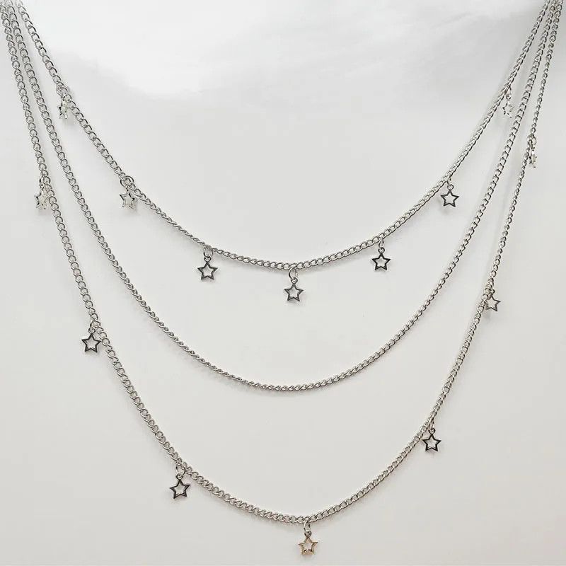 Vintage Layered Star Chain Size ONE SIZE - 4 Thumbnail