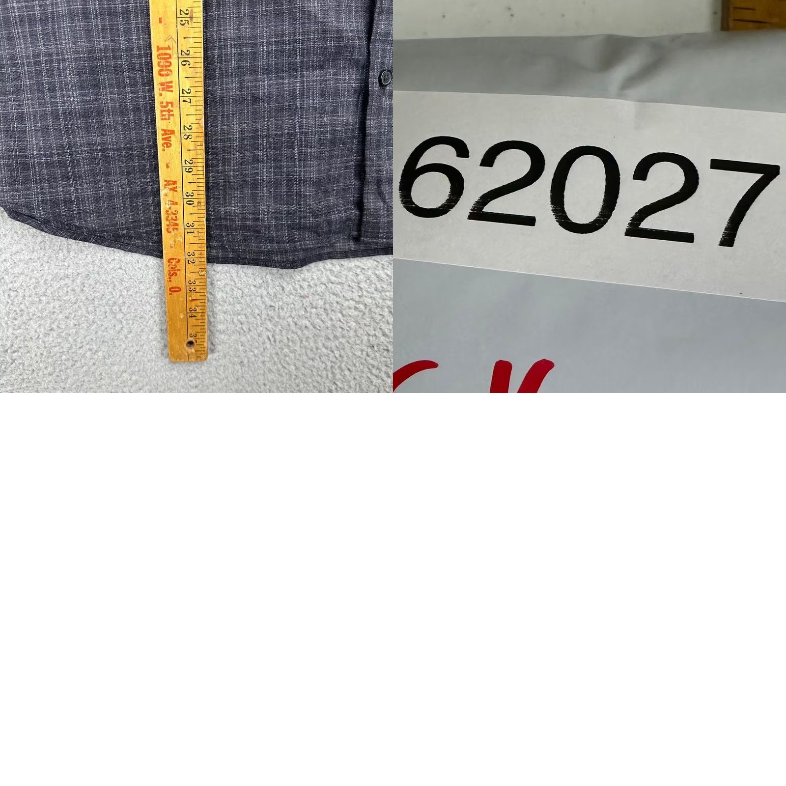 Calvin Klein Calvin Klein Button-Up Shirt Mens 2XL Black Grey Plaid Long Sleeve 2 Pockets Button Up Shirt Mens XL? Size US XXL / EU 58 / 5 - 8 Thumbnail