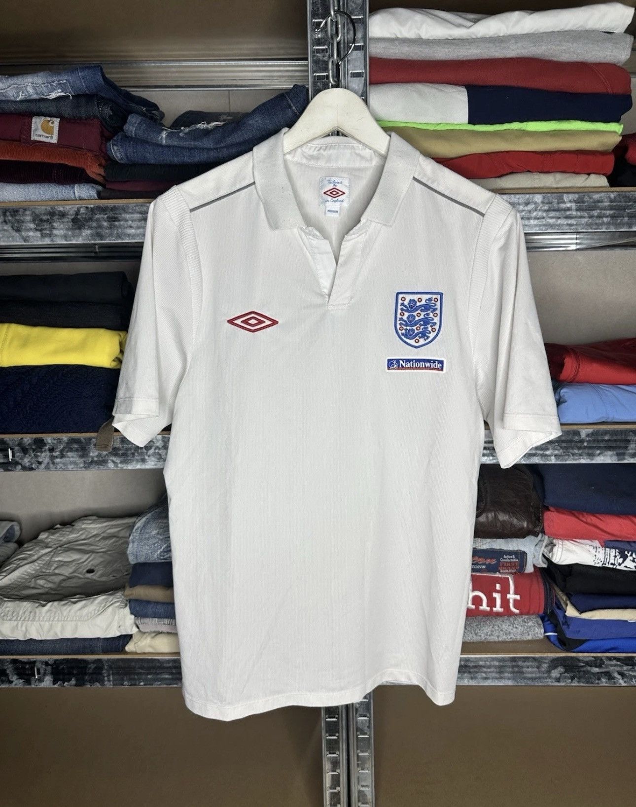 Umbro Umbro England Team Jersey Home Football Soccer Shirt 2009/10 Size US M / EU 48-50 / 2 - 1 Thumbnail
