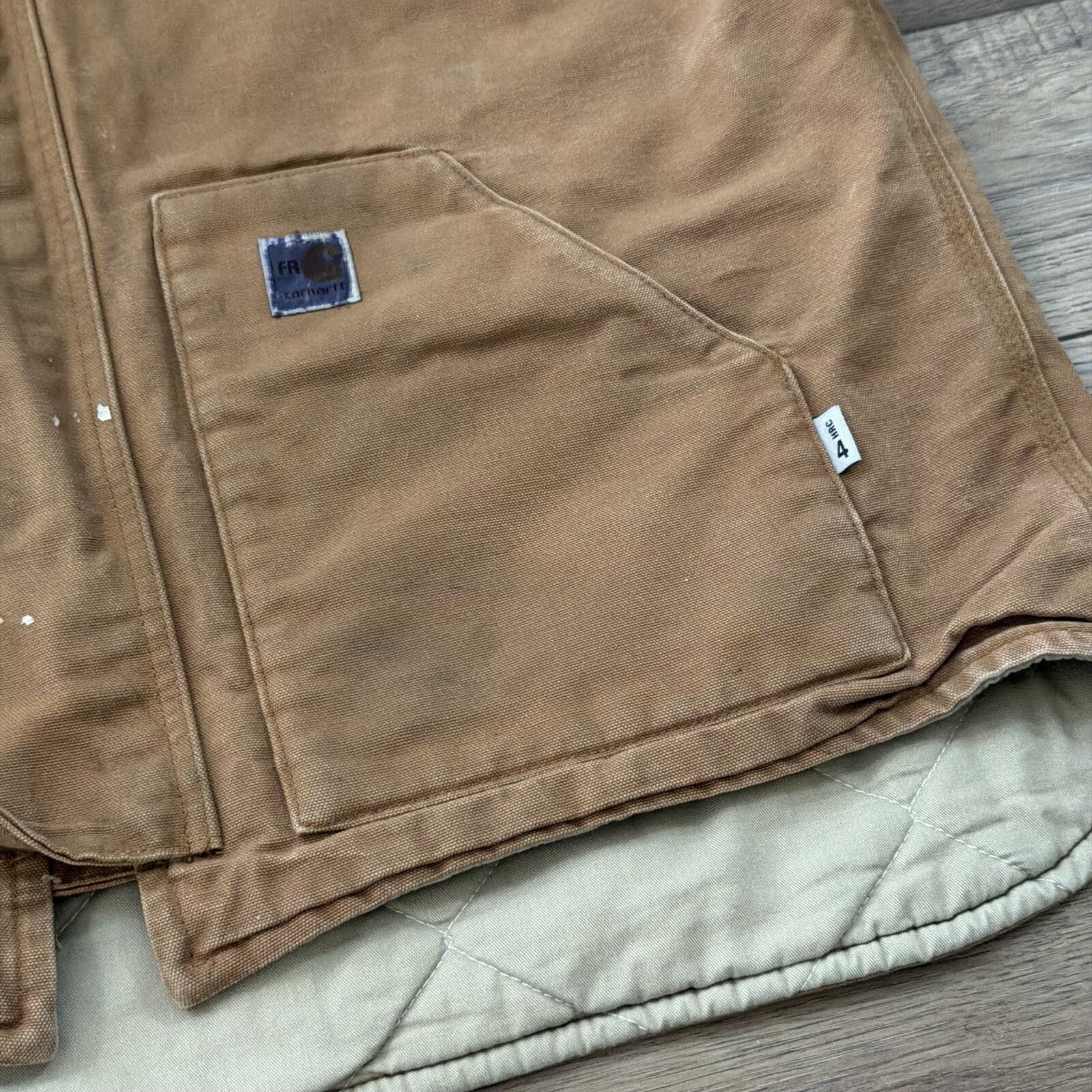 Carhartt Vintage Carhartt FR Quilted Vest Distressed Work Wear XL Size US XL / EU 56 / 4 - 2 Thumbnail