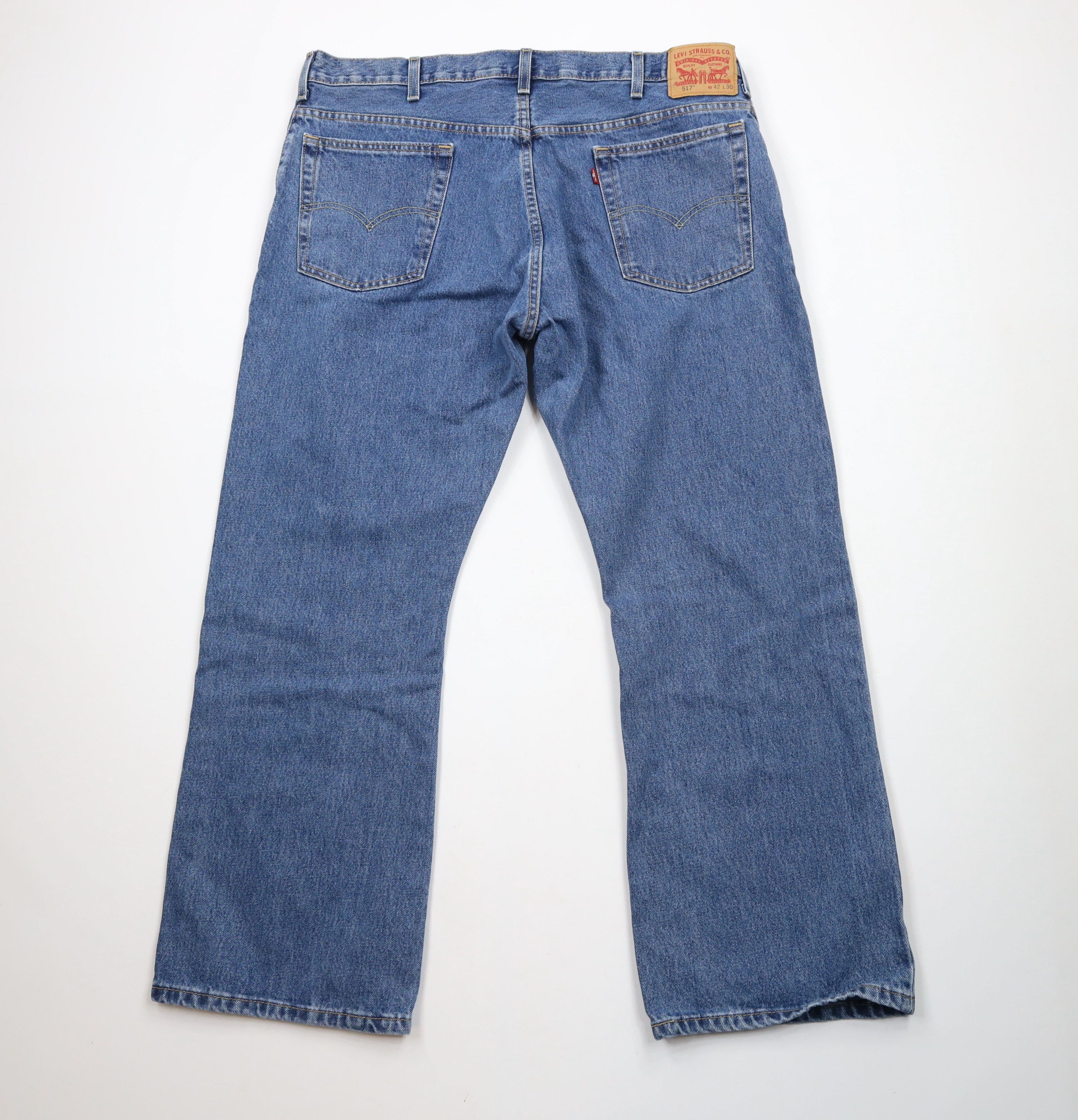 Levi's × Vintage Vintage Y2K Levis 517 Wide Leg Bootcut Western Denim Jeans Size US 42 / EU 58 - 8 Thumbnail