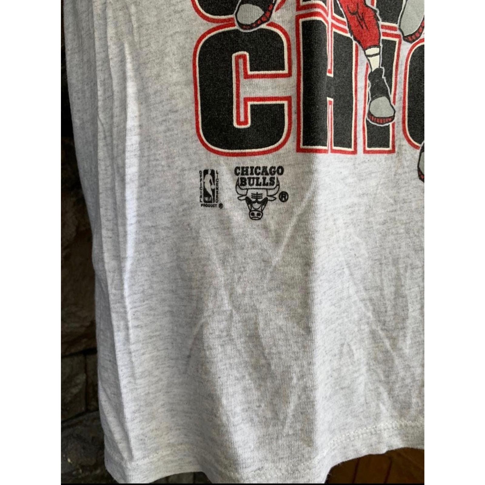 Vintage VTG Chicago Bulls Benny the Bull Nutmeg Mills Deadstock Size US L / EU 52-54 / 3 - 5 Thumbnail