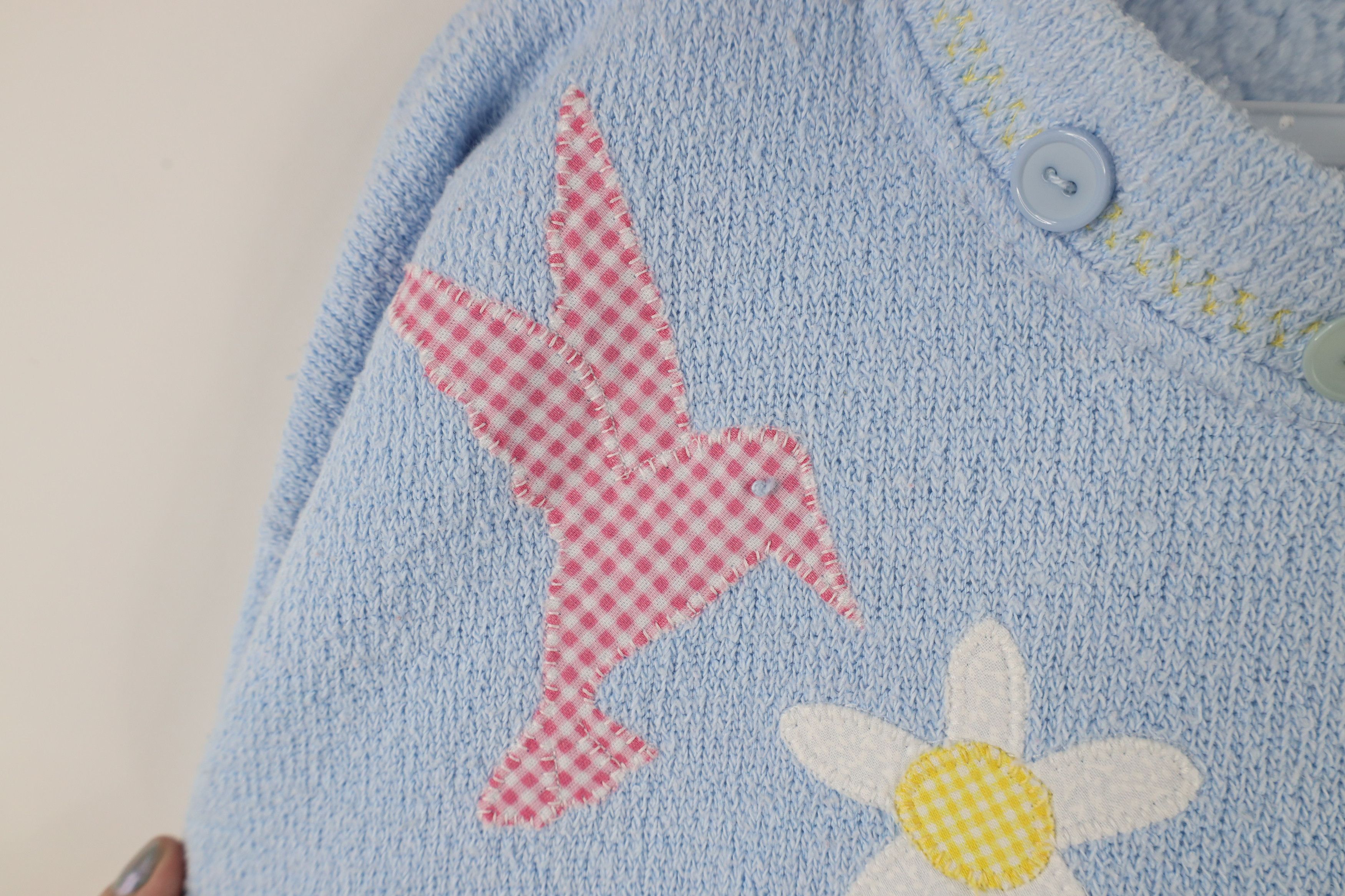 Vintage Vintage 90s Country Primitive Flower Bird Sweatshirt USA Size L / US 10 / IT 46 - 6 Thumbnail