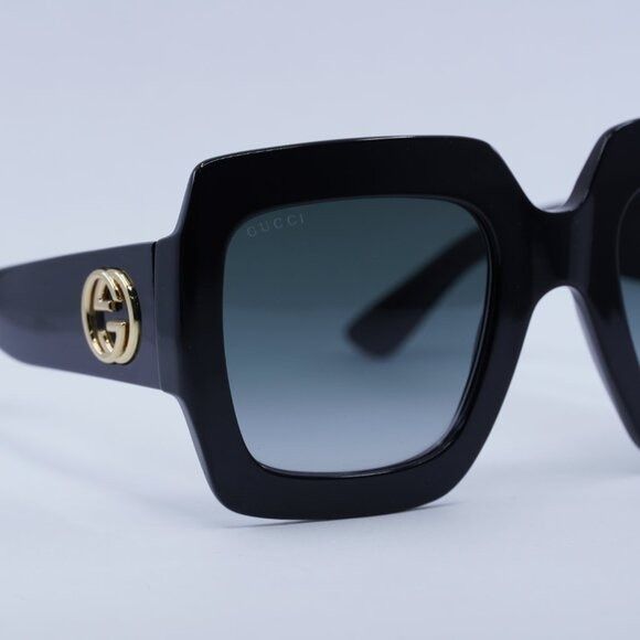 Gucci Gucci GG0053SN 001 Sunglasses Black Square Frame, Grey Size ONE SIZE - 6 Thumbnail