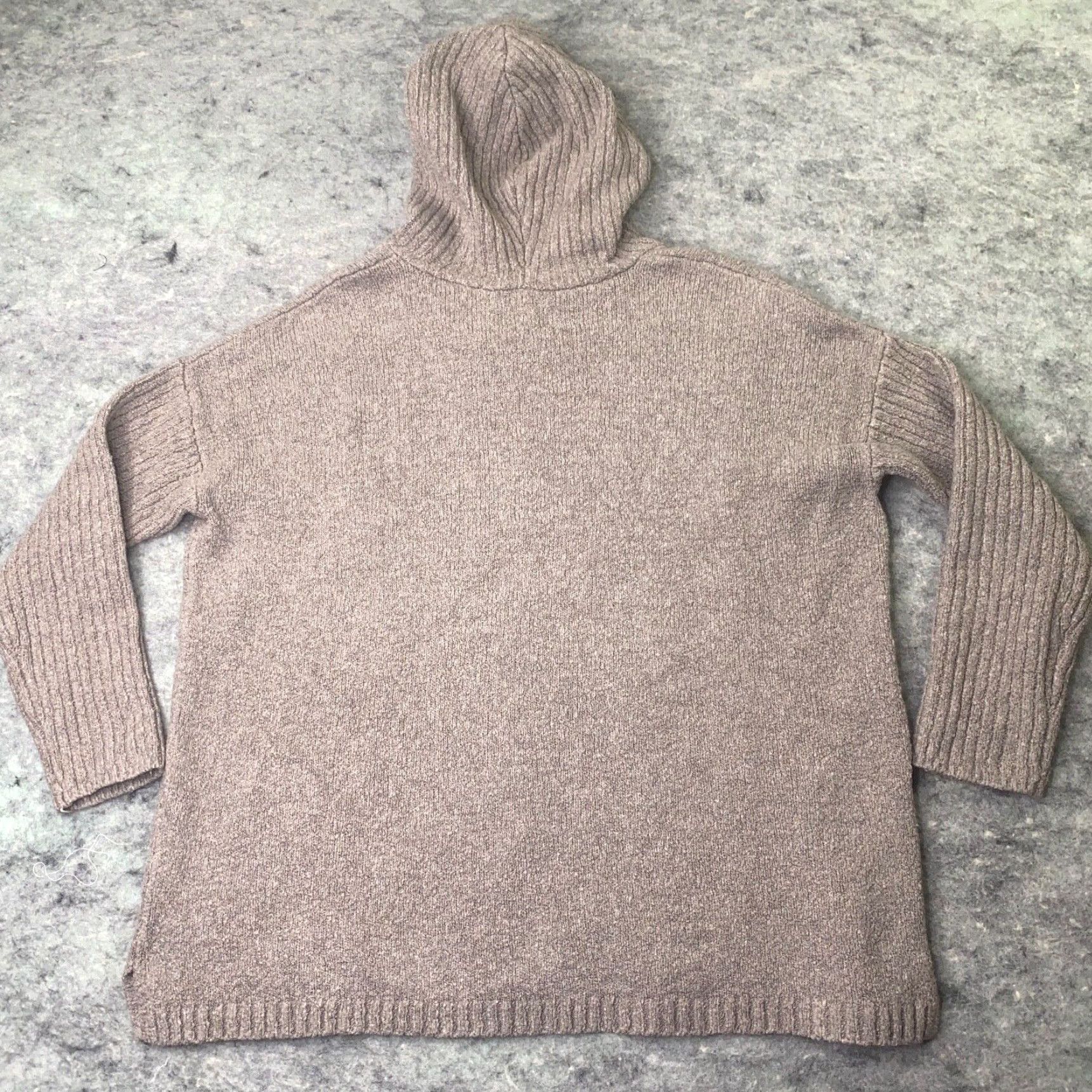 Vintage VINTAGE Pure Jill Womens Hoodie Small Petite Brown Pullover Hoodie PS Petite Brown Pullover Womens, Brown, Long Sleeve, Knit Hoodie, 90s/2000s Theme Size S / US 4 / IT 40 - 7 Thumbnail