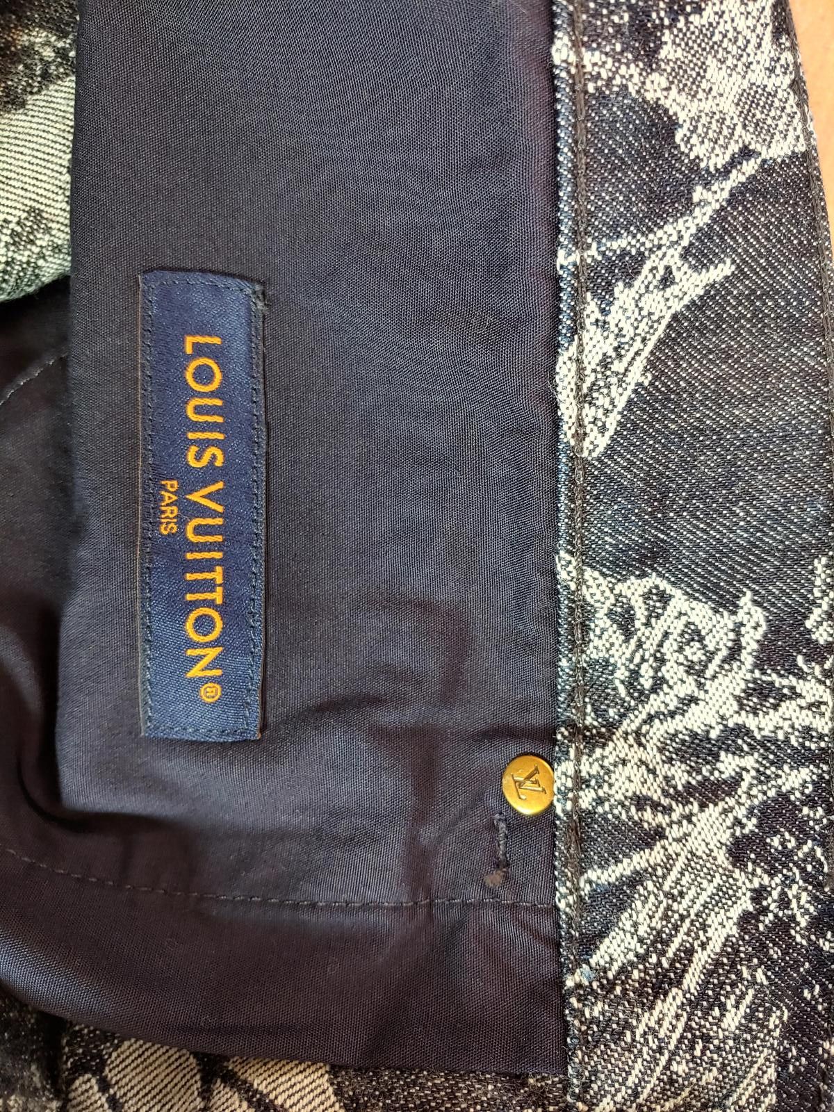 Louis Vuitton Louis Vuitton LV Waves Floral Jacquard Denim Shorts in Blue Size US 36 / EU 52 - 7 Thumbnail