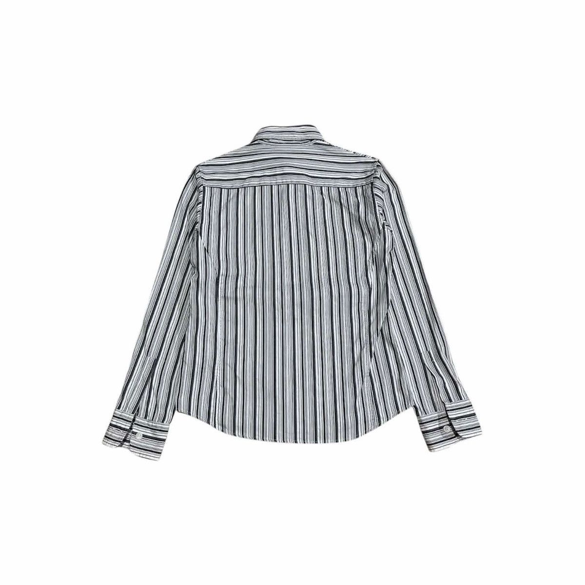 Issey Miyake × Japanese Brand × Tete Homme 🔥Vintage Tete Homme By Issey Miyake Striped Shirt Size US M / EU 48-50 / 2 - 7 Thumbnail