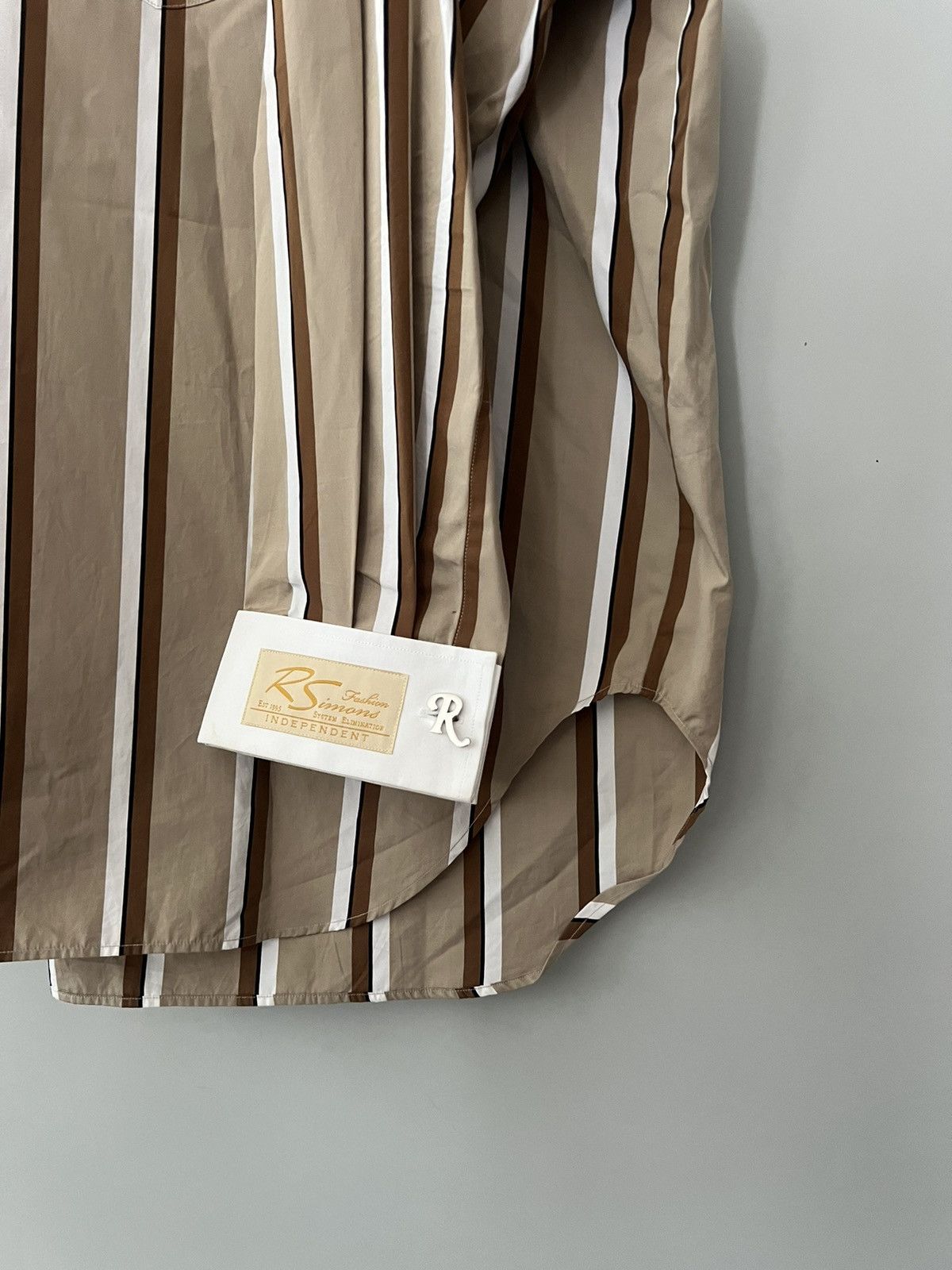 Raf Simons Raf Simons Beige Cotton Shirt Size US L / EU 52-54 / 3 - 7 Thumbnail