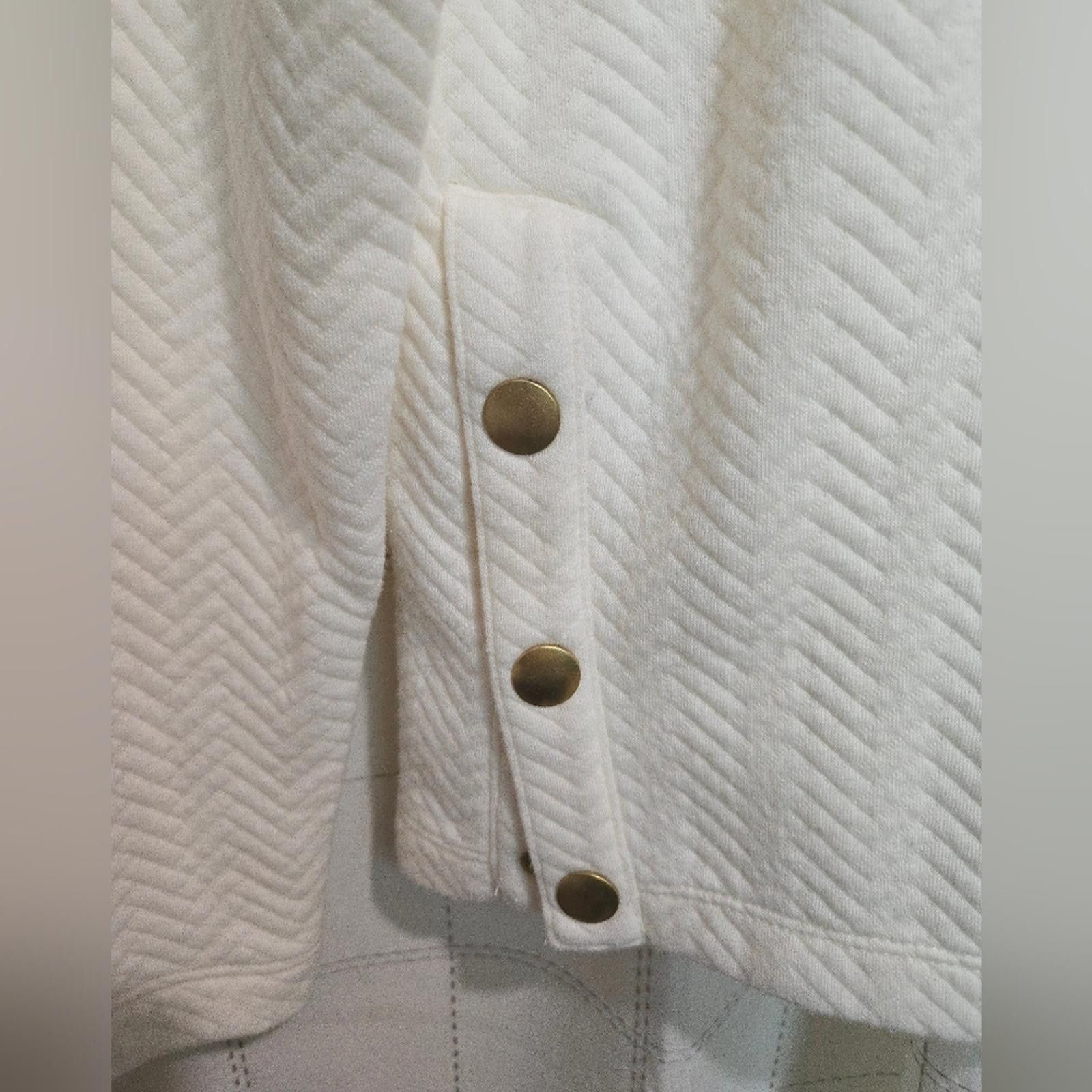J.Crew Herringbone Mockneck Sweatshirt Size S / US 4 / IT 40 - 4 Thumbnail