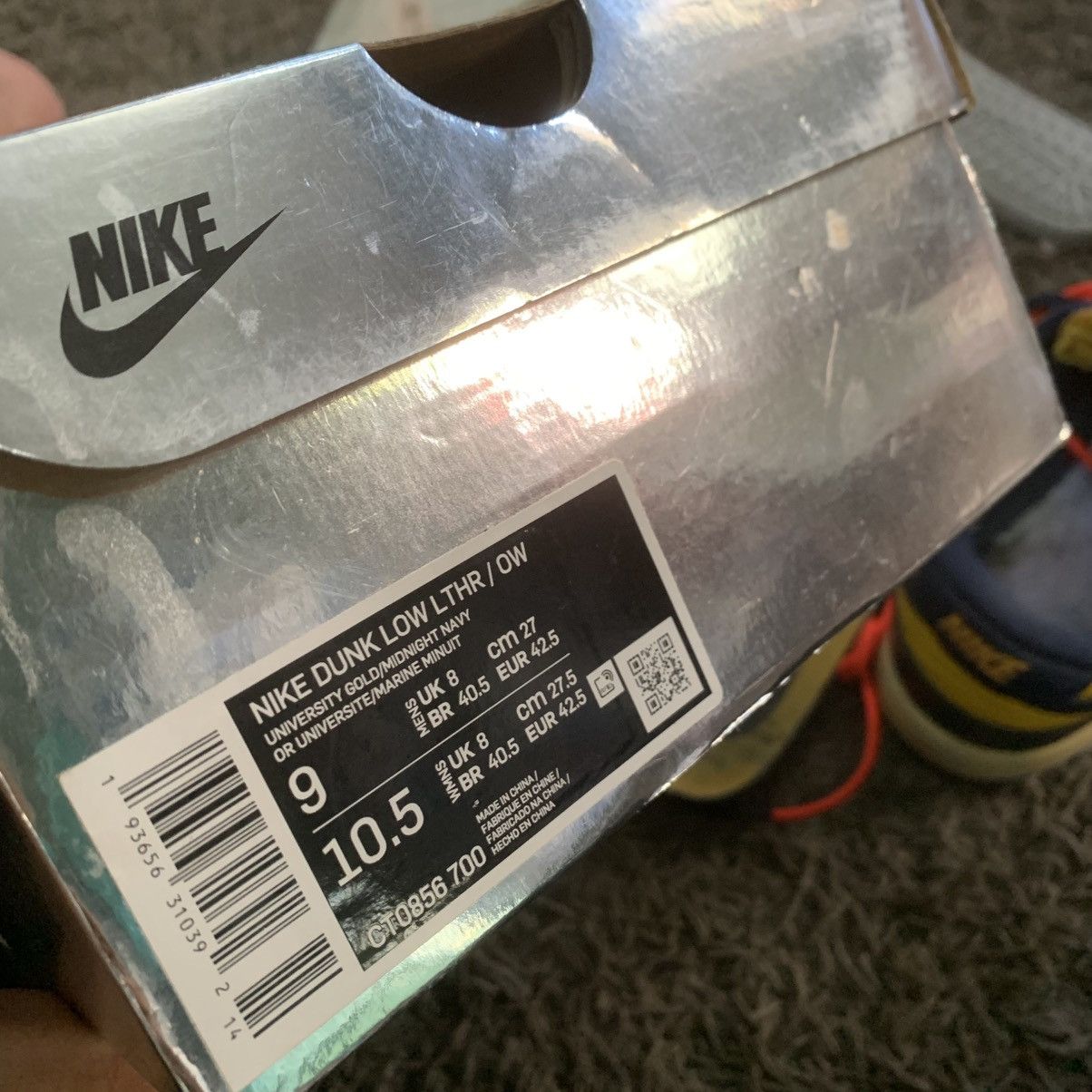 Nike × Off-White Nike Dunk Low x Off White Size US 9 / EU 42 - 9 Thumbnail