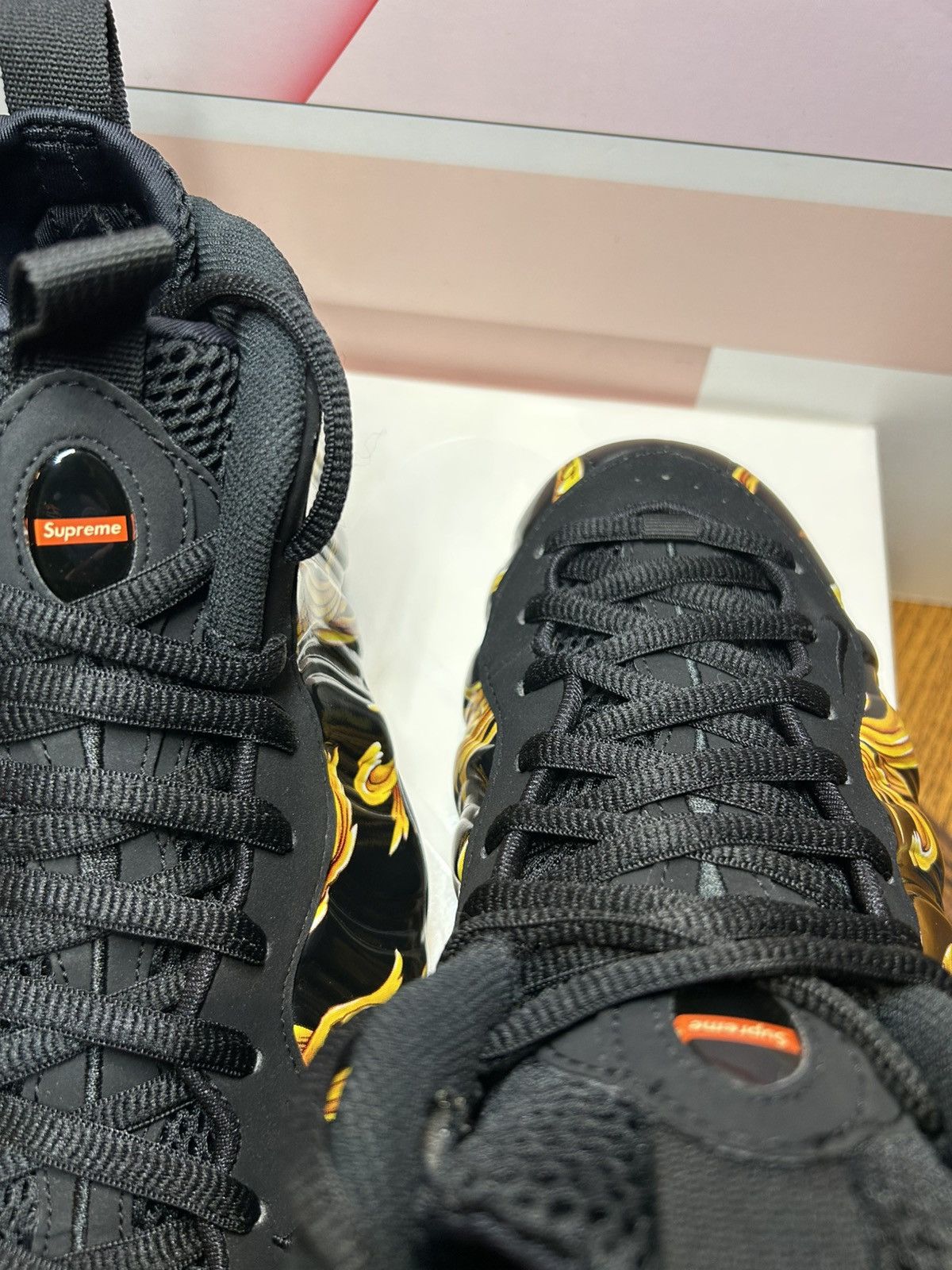 Nike × Supreme Size 9 - Supreme x Nike Air Foamposite One SP Black 2014 Size US 9 / EU 42 - 6 Thumbnail