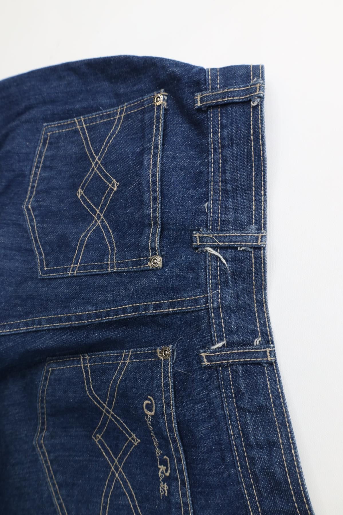Oscar De La Renta Vintage 80s 90s Oscar de la Renta Wide Leg Denim Jeans Size 38" / US 16 / IT 52 - 13 Thumbnail
