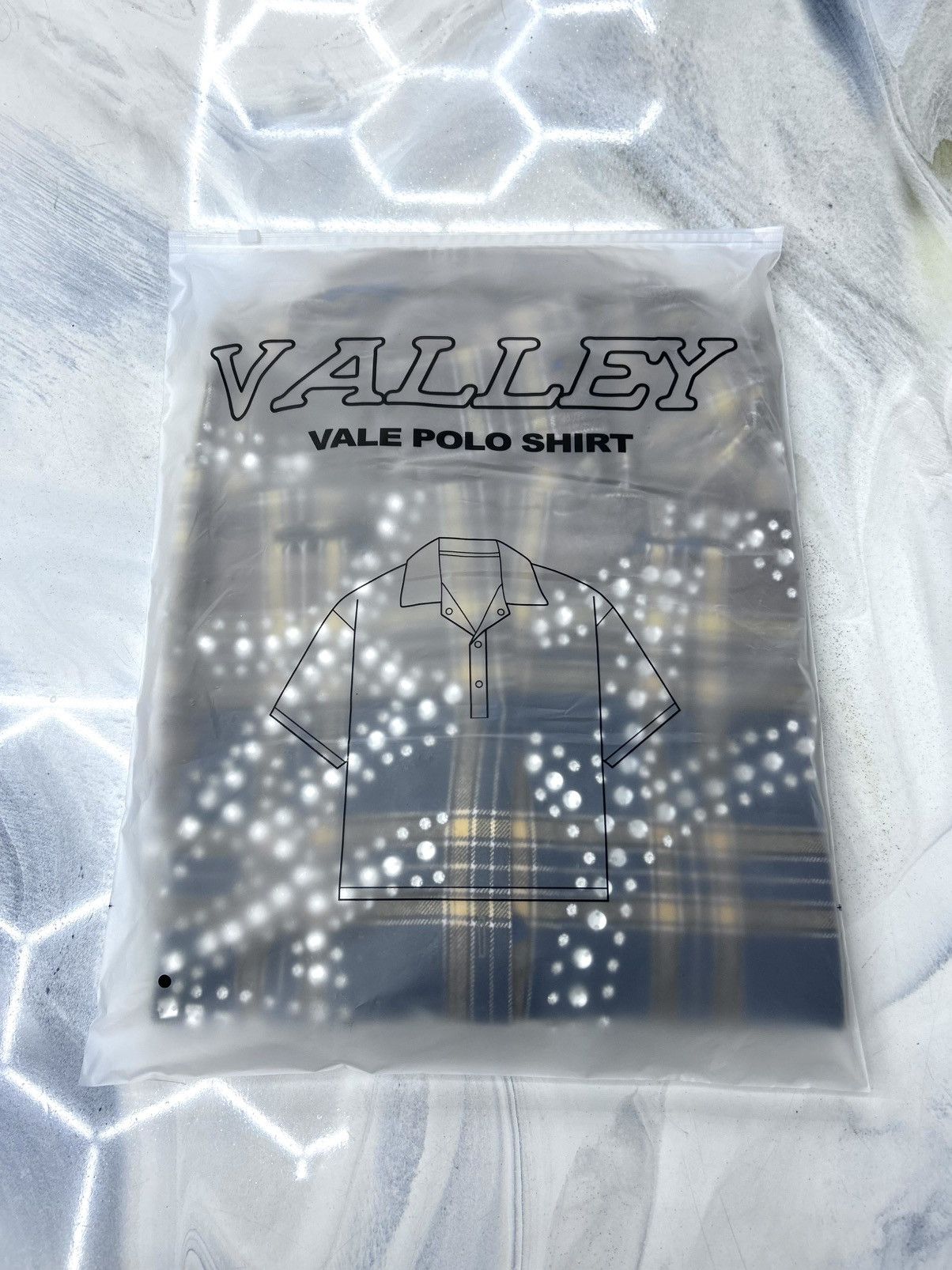 Vale Chocolate Crystal Flannel Black Yellow Size S