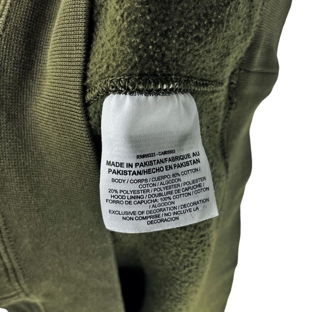 Nike NIKE VINTAGE Men’s Dark Olive Green Hoodie Grunge Stained L Size US L / EU 52-54 / 3 - 7 Thumbnail
