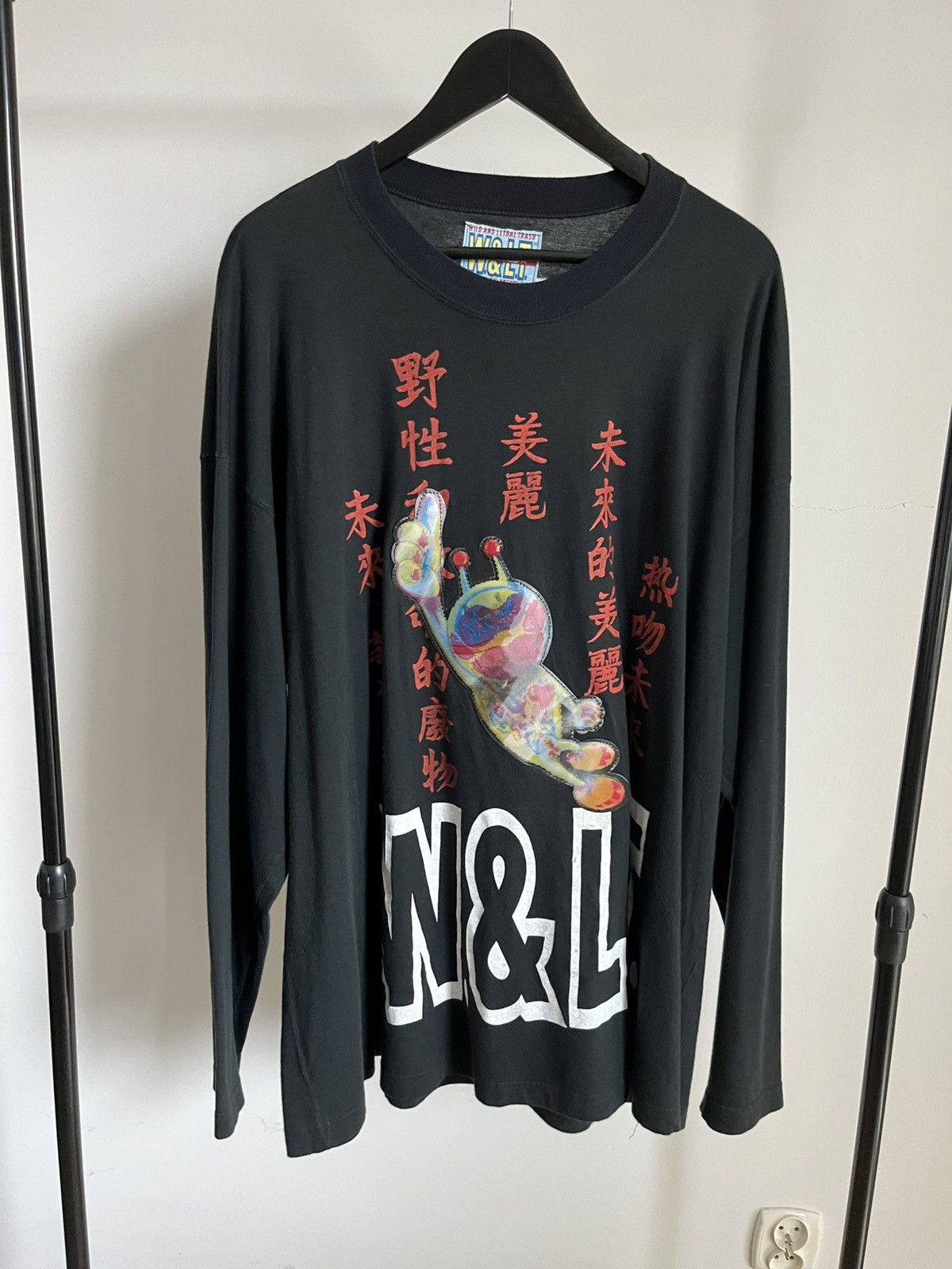Walter Van Beirendonck Walter van Beirendonck SS95 W.&L.T. holo long-sleeve T-shirt Size US XL / EU 56 / 4 - 6 Thumbnail