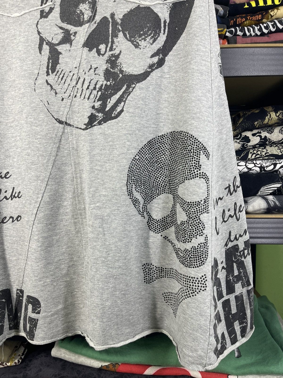 Japanese Brand M. K. R. Fashion Punk Style Skirt Skull Logo LGB Size 30" / US 8 / IT 44 - 9 Thumbnail