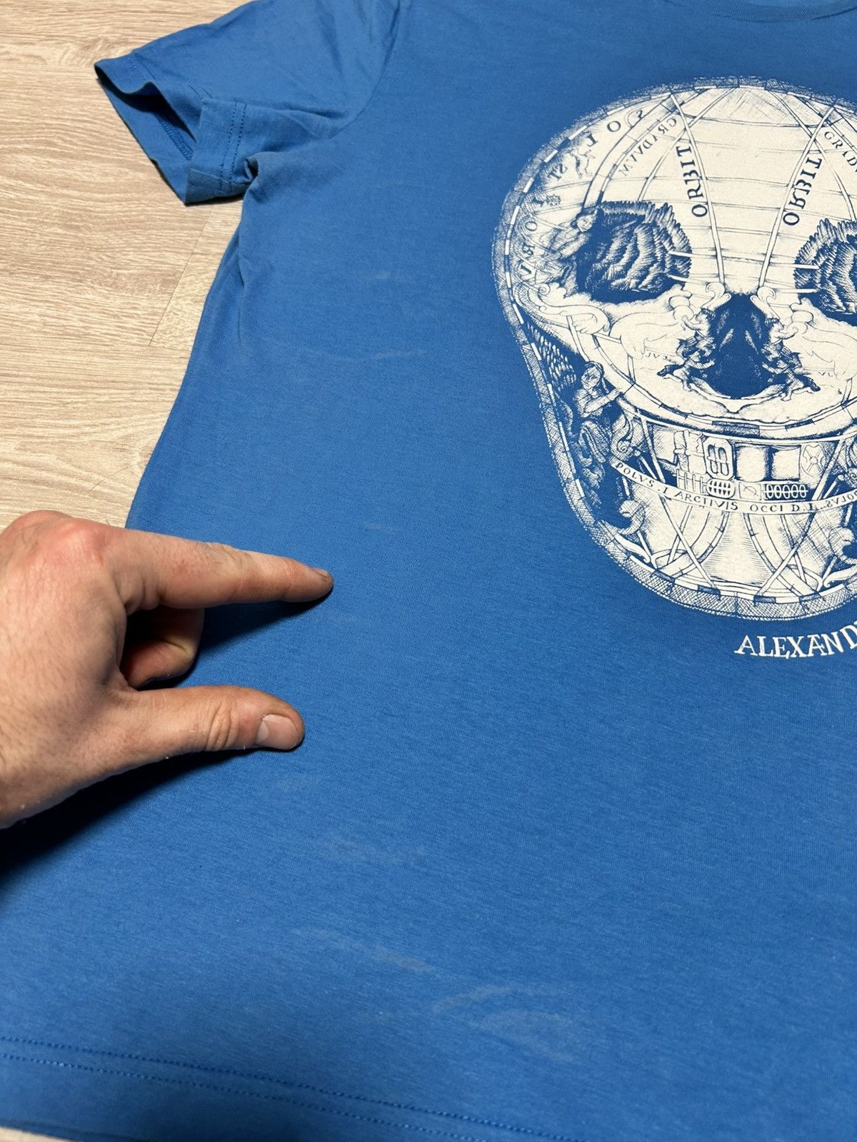 Alexander McQueen Alexander McQueen Big logo skull T-shirt Blue size S Size US S / EU 44-46 / 1 - 7 Thumbnail