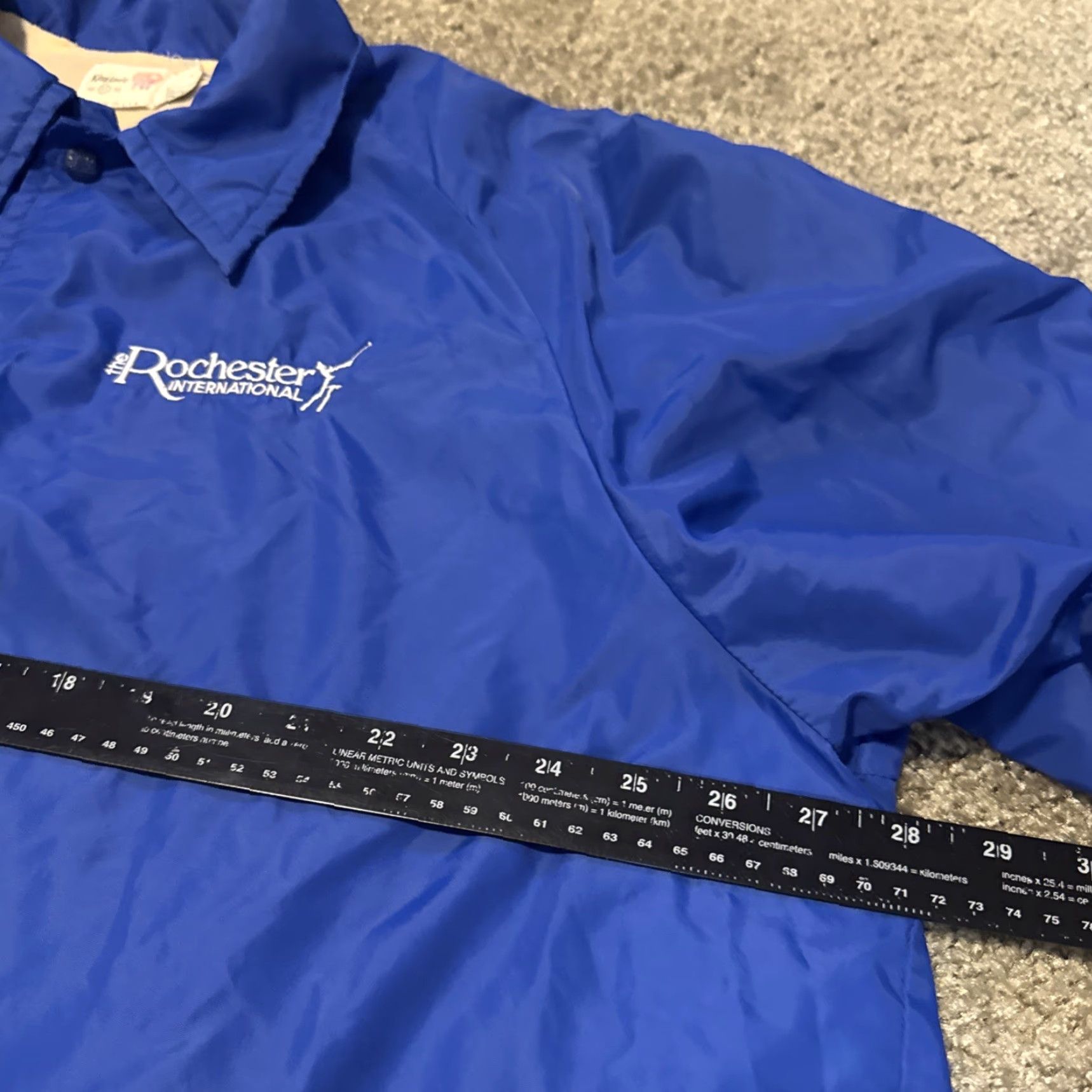 Vintage VINTAGE Rochester International Golf Tournament Button Front Windbreaker Jacket XL Men King Louie Nylon Blue Size US XL / EU 56 / 4 - 6 Thumbnail