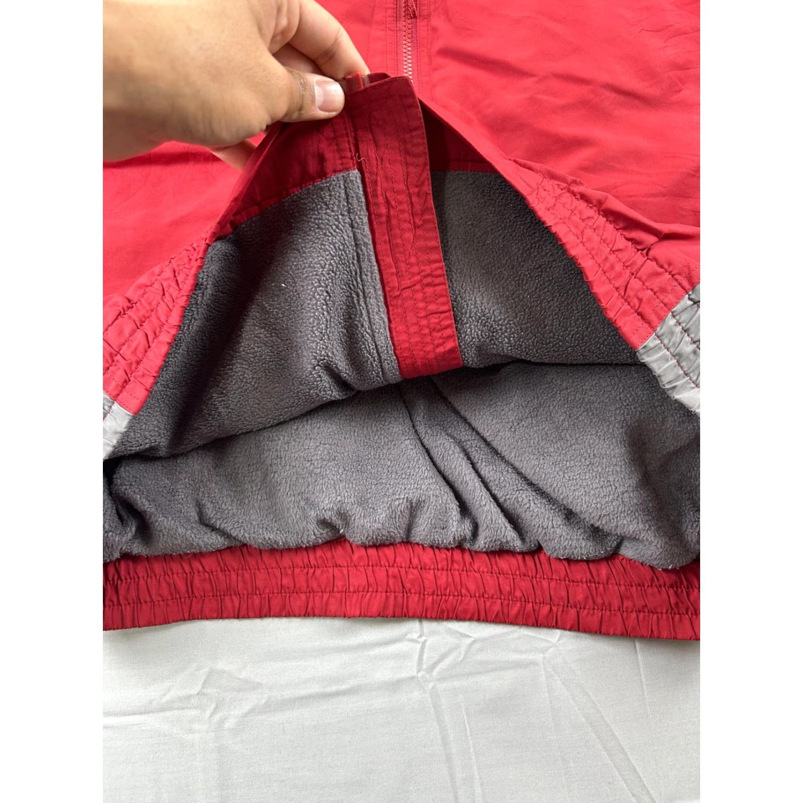 Vintage Cabela's Jacket Mens XL Bomber Red Fleece Lined Insulated Windbreaker Full Zip Outdoor Casual Size US XL / EU 56 / 4 - 5 Thumbnail
