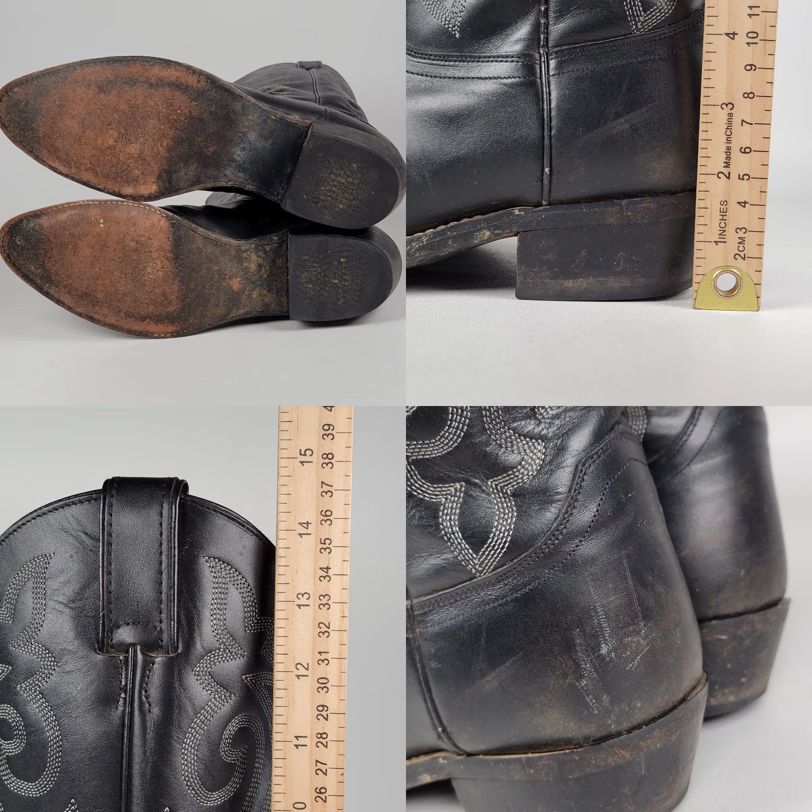 Justin Boots Justin Boots Mens Boot Western Cowboy Black London Calf 1409 Sz 12 D Size US 12 / EU 45 - 8 Thumbnail