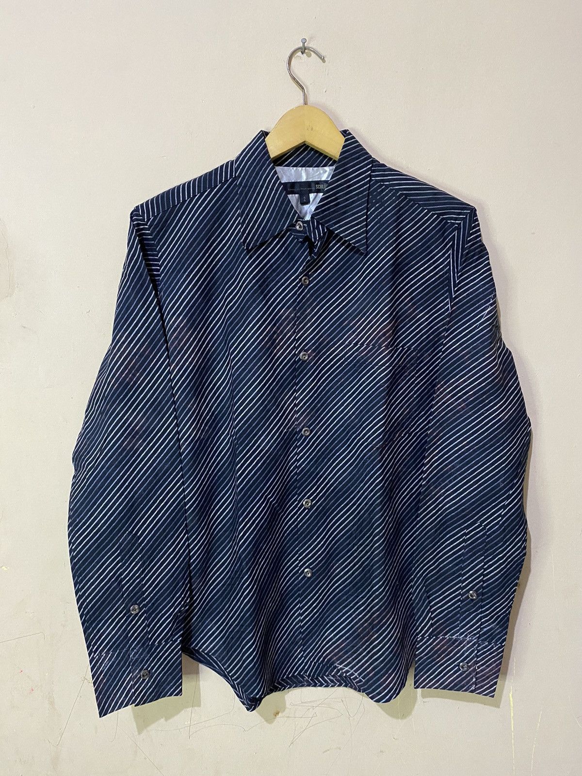 Le Grande Bleu (L.G.B.) Schlussel Japan Zig Zag Rainbow Button Shirt Size US M / EU 48-50 / 2 - 1 Thumbnail